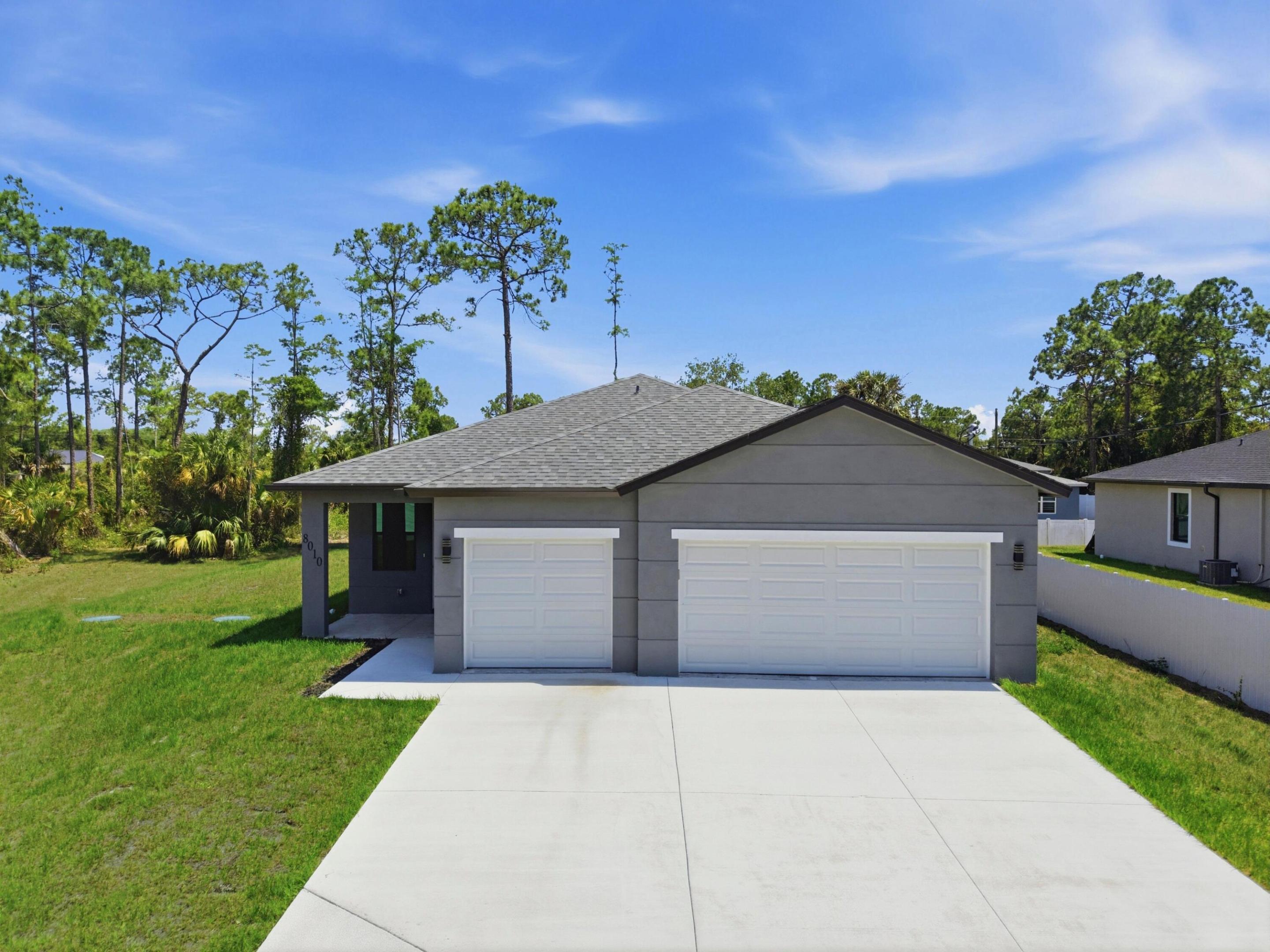 Beautiful new construction home featuring 3 bedrooms, 2 bathrooms, and a spacious 3- car garage in the growing LaBelle area. This thoughtfully designed home offers an open concept floor plan with modern finishes, and bright living space. The kitchen features stylish cabinetry, stainless steel appliances and ample counterspace perfect for entertaining and everyday living.    Schedule your showing to see this stunning new construction home!