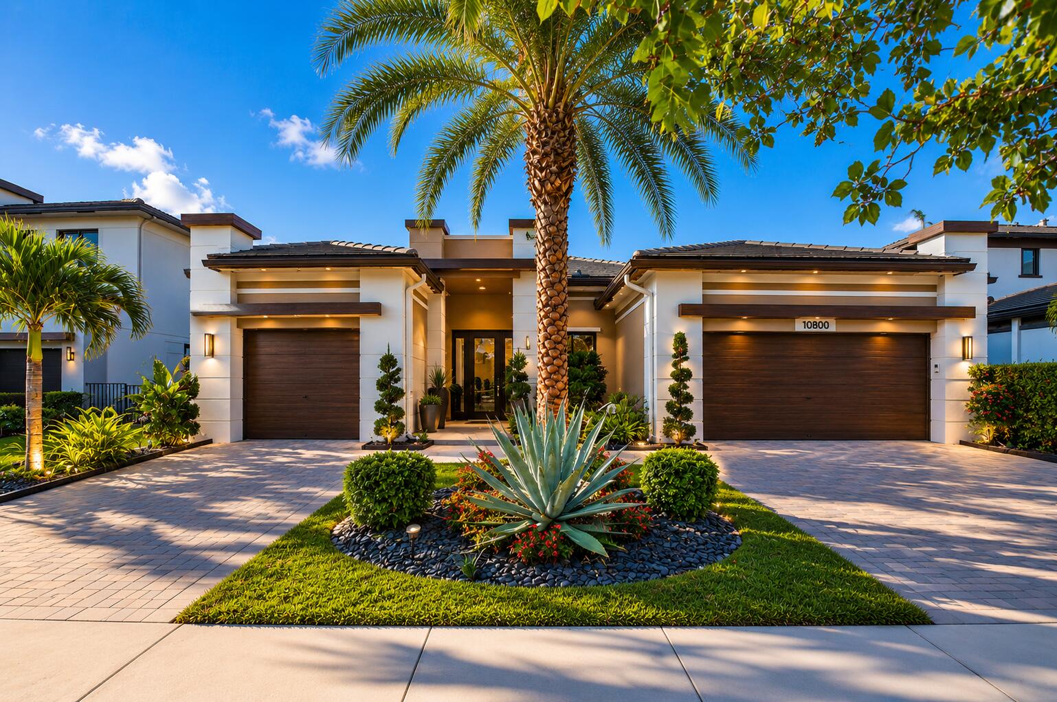 The one you've been waiting for! This move-in-ready home is loaded with upgrades and showcases true pride of ownership. Resort-style backyard featuring a heated saltwater infinity-edge pool with oversized spa, separate heaters, travertine decking, premium turf, and a pergola with summer kitchen, built-in grill, and refrigerator. Inside, the modern kitchen offers a gas range and stainless steel appliances, while the custom butler's pantry includes a bar sink and 150-bottle dual-zone wine fridge. Outdoor subwoofer and speakers, Cat 5 wiring to every room, 24kW whole-home generator, UV lights on the A/C system, 16-camera CCTV security system, custom closets, and mini-split A/C units with custom cabinets in garage. A truly turn key home!