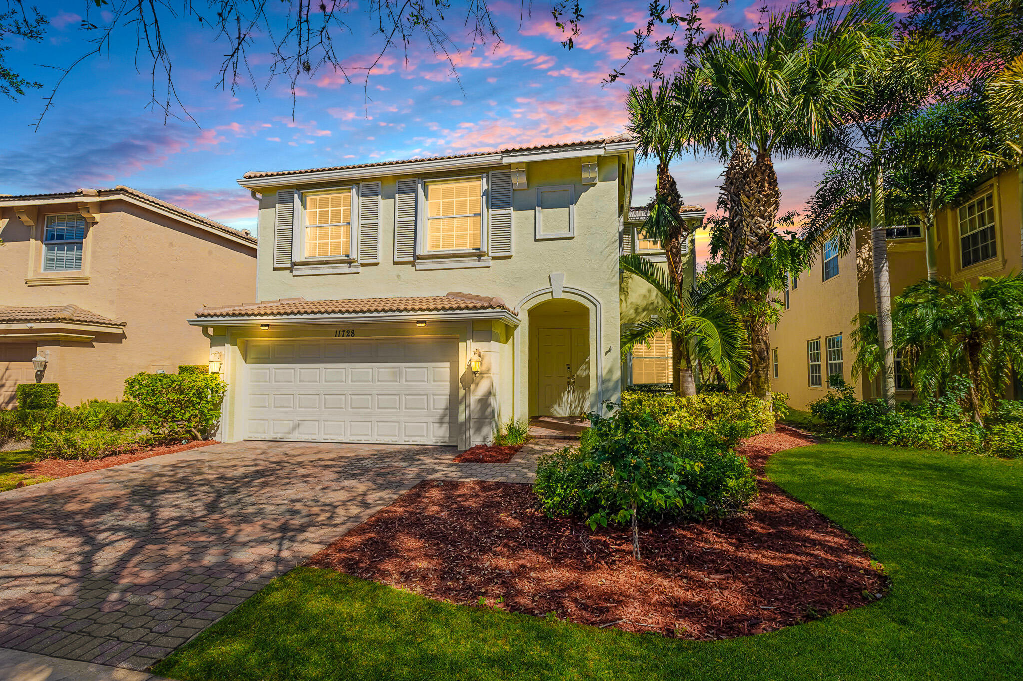PRICED TO SELL in TownPark at Tradition! This spacious and beautifully maintained 5BR/2.5BA pool home offers room to spread out and enjoy Florida living at its finest. Featuring a brand-new 2024 roof and 2025 water heater, this move-in ready two-story home showcases tile flooring downstairs, laminate upstairs, and multiple living areas ideal for entertaining or everyday comfort. The upgraded kitchen includes granite countertops, stainless steel appliances, 42'' cabinets, pantry, center island, breakfast bar, and cozy breakfast nook. The oversized primary suite features dual vanities, soaking tub, separate shower, and ample closet space. Step outside to your private backyard oasis with covered lanai, open patio, sparkling pool, and accordion shutters for added peace of mind. A must-see home