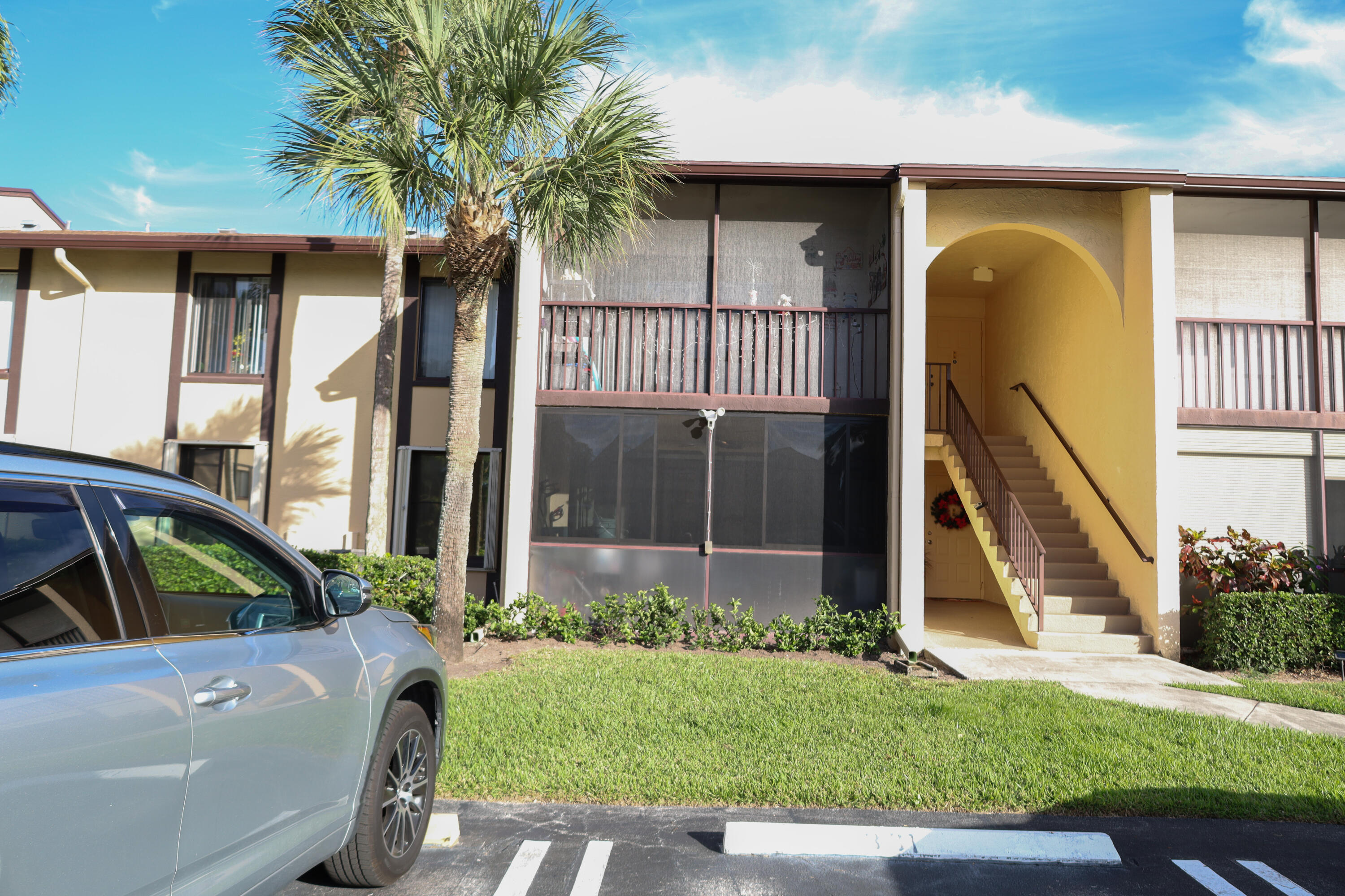 Welcome to this 2-bedroom, 2-bathroom condominium located in Pine Ridge North Village IV in Greenacres, Florida. This FIRST-FLOOR residence offers 1,111 square feet of finished living space, providing comfortable accommodations for various lifestyles. The thoughtful floor plan includes two full bathrooms, ensuring convenience for all residents. Situated in the established Pine Ridge North Village IV 55+ community, this condo presents an opportunity to own in a well-established area. Whether you're seeking a primary residence or investment property, this unit delivers practical living space in a multi-unit residential setting.