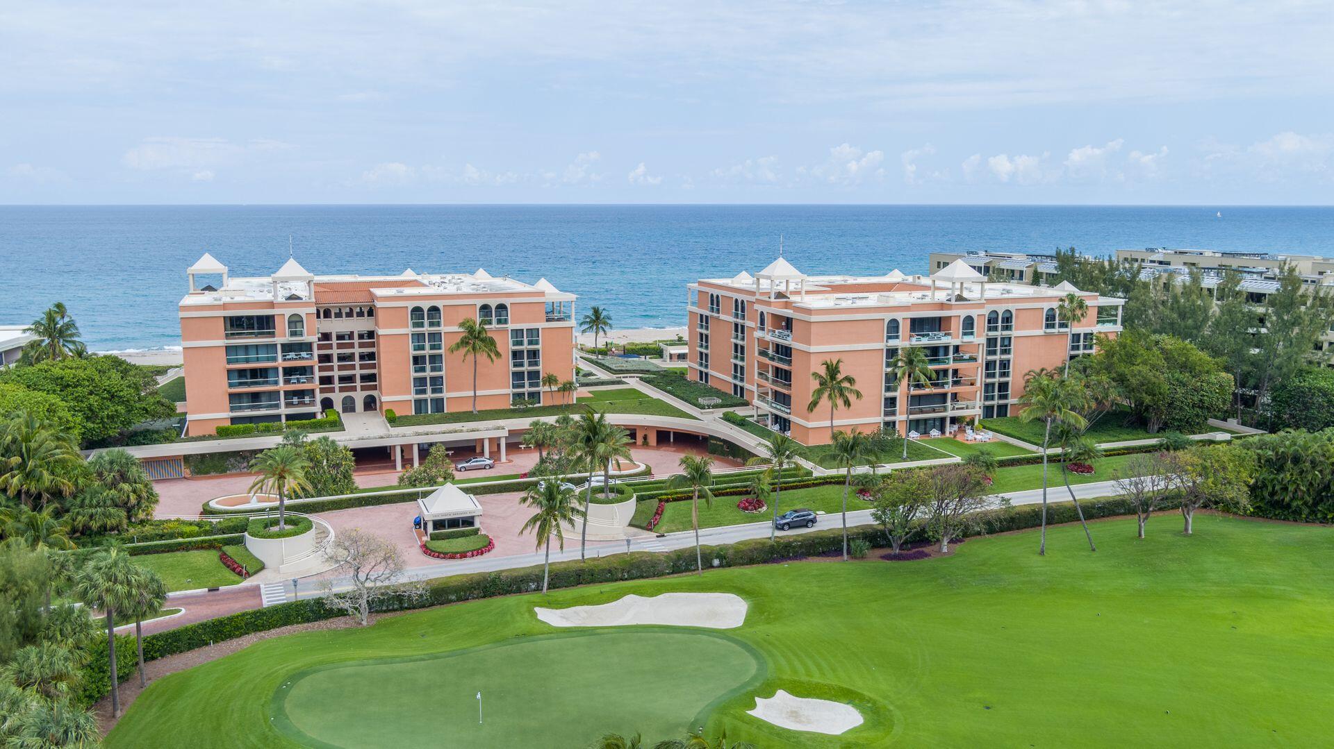 Extraordinary  sunset views over expansive lawn and palm tree filled Breakers golf course. This 3 bedroom, 3.5 bath corner apartment in a full service building offers resort style living. 24 hour security, two convenient covered parking spaces, huge exercise room, Pilates studio and sauna. Close to the iconic Breakers Hotel, with easy access  to oceanside pool,  beautifyl beach, restaurants and many shops.