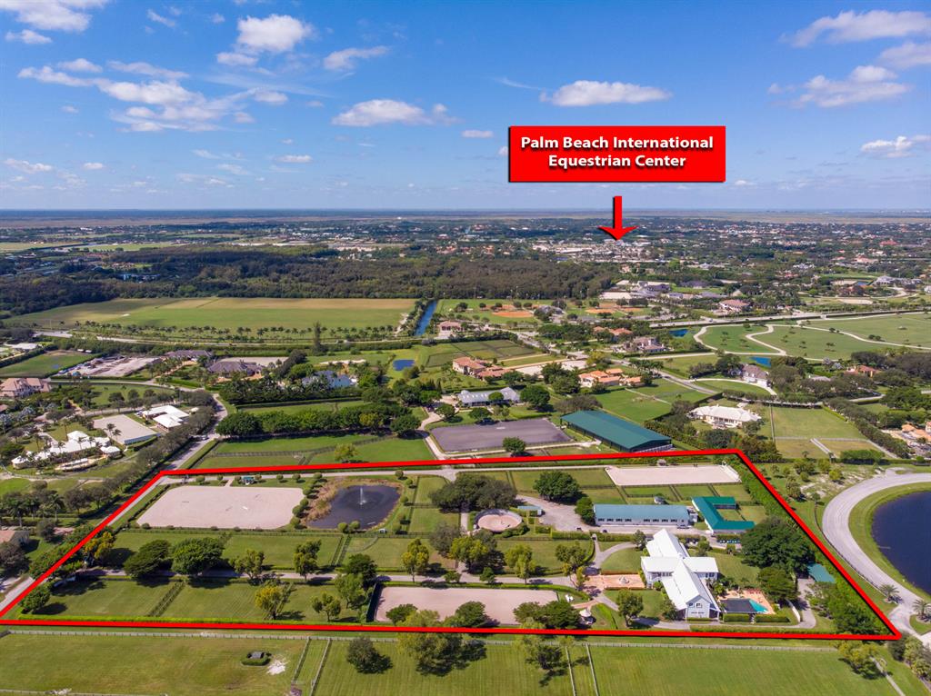 A Wellington farm staple, Hampton Green Farm, is now available. This stunning Southfields equestrian facility has a total of 50-stalls, seventeen (17) paddocks, features three professional arenas (220' X 140', 200' X 70', and 200' X 70') and comes with an elegant 4-bedroom owner's apartment, all on nearly 10 acres.  Close to both GDF and WEF, this beautiful estate is one of the very few approved quarantine facilities in all of Wellington! No matter the discipline, watch from the covered gazebo as your horses improve every day in one of the two dressage arenas or the main jumper arena. The property has been flawlessly maintained with recent additions including new storage in 2018 and a newly refurbished tack room in 2019. After a day of riding you can retreat to the 4-bedroom owner's apartment that features a world-class Clive Christian kitchen, or enjoy a relaxing afternoon in the generous pool area.  The luxury-living, convenience to showgrounds, fantastic footing, and stall income is what sets Hampton Green Farm apart from the rest.