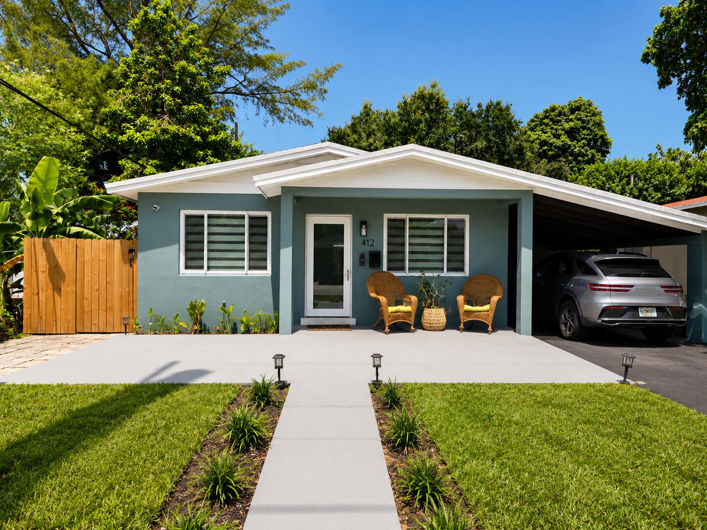 Welcome to this stunning, turn-key single-family home in the rapidly growing community of East Hollywood! Completely remodeled , this 1-story residence is bathed in natural light and completely move-in ready. The home is currently configured as a spacious 2-bedroom, 2-bathroom with an oversized primary suite. Per county records, it is a 3-bedroom, 2-bath home, and the layout offers the option to restore the third bedroom if desired. Seeking more space or an investment boost in your future? The existing 1-car carport can be converted to add approximately 500 square feet of living space, and the huge backyard offers plenty of room for further extensions. With NO HOA and short-term rentals/Airbnb fully allowed, this property is a dream opportunity for both families and savvy investors. Property Highlights: • Interior & Comfort: 1,025 sq ft of immaculate living space featuring up to date central AC, beautiful tile, stylish zebra sheer shades on all windows, and fresh interior and exterior paint. • Safety & Convenience: Fully equipped with impact windows and doors, a fully fenced yard, a 1-car carport, and additional uncovered parking. • Prime Location: Situated just 10 minutes from the beach, perfectly nestled between Fort Lauderdale and Miami right off I-95. • Neighborhood Perks: Walking distance to local bakeries, diverse dining options (Italian, Argentine, and more), and vibrant downtown Hollywood. You are also just minutes away from Amelia Earhart Park, Johnson Park, Dania Pointe, Gulfstream Park, and only 13 minutes from Aventura. Close to the Turnpike, airport, shopping, and entertainment. Financing is made easy—Conventional, FHA, VA, and CASH offers are all welcome. Extremely easy to show. Schedule your tour today and step into this Hollywood gem!