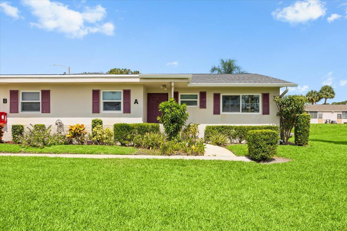 Welcome to this charming two-bedroom, two-bathroom villa in Cresthaven Villas 12 Condo, located in West Palm Beach, Florida. This single-story residence offers 892 square feet of finished living space, providing comfortable accommodations in a well-established villa community. Has impact windows throughout the home along with an impact sliding door which leads to nicely tiled screened patio. Sit outside while you enjoy the early morning sunrise or late evening sunset on the outside pavers. The kitchen was remodeled with cabinets that reach the ceiling for extra storage space along with a wall that was removed which opens up into the dining area. The home was nicely painted throughout with tastefully chosen colors that make the home nice and bright.