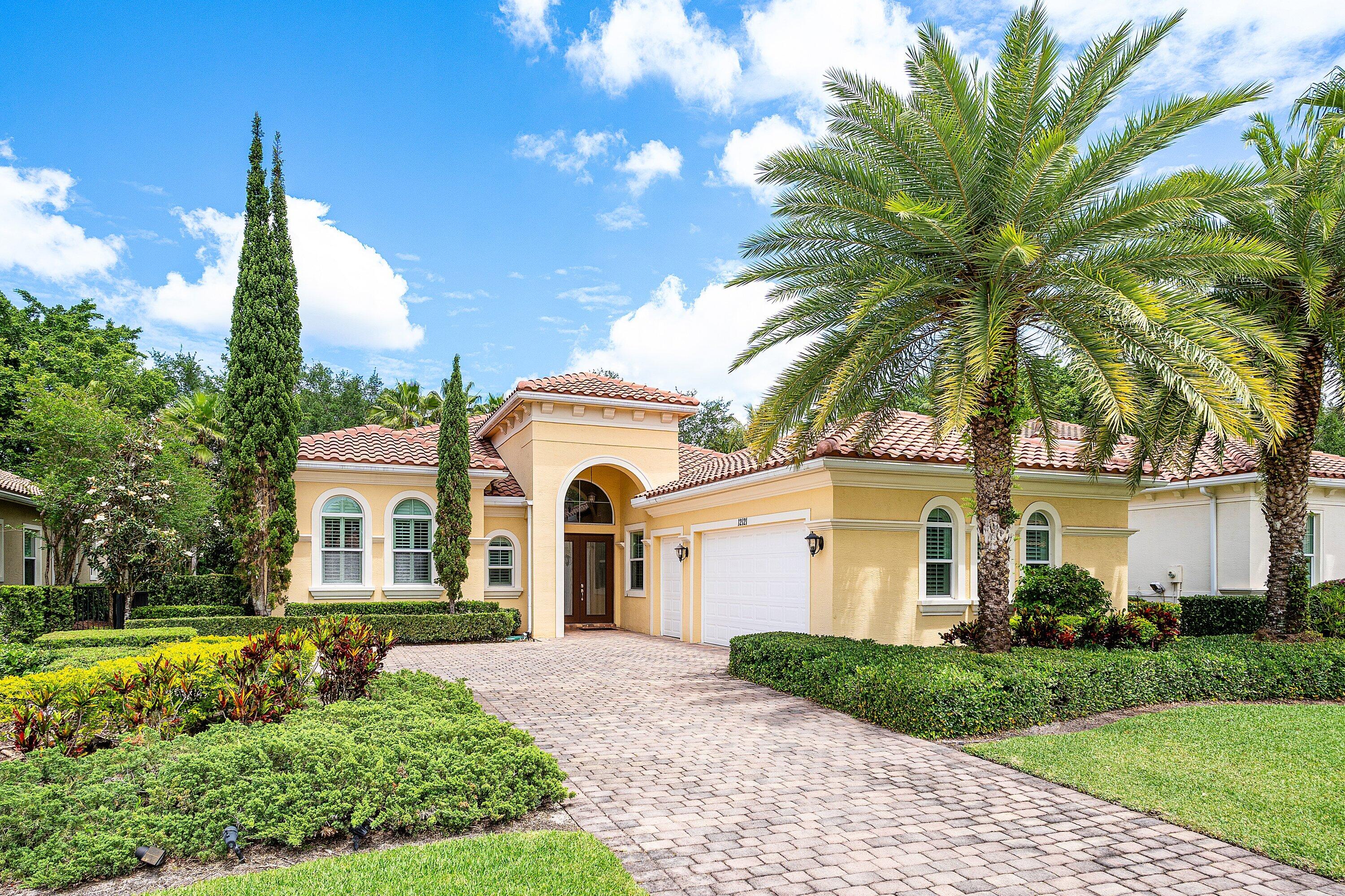 Nestled behind the manned gates of the exclusive Palm Beach Polo Club, this exquisite residence in Hunter's Chase offers a rare blend of elegance, warmth, and refined equestrian-inspired living. Surrounded by tree-lined, lighted streets and just moments from the renowned Wellington International, this beautifully appointed home captures the very best of Palm Beach Polo living. From the moment you enter, decadent chandeliers, sophisticated high-end finishes, Restoration Hardware equestrian furnishings, and thoughtfully curated saddlery-inspired details create an atmosphere of timeless luxury.  Designed for both grand entertaining and comfortable everyday living, the expansive open family room flows seamlessly into a breathtaking dining space, while the beautifully appointed kitchen serves as the heart of the home with style and functionality. Walls of impact glass invite in natural light and frame views of the private tropical outdoor oasis, where a gorgeous heated pool, outdoor dining area, built-in BBQ, and cabana bath create a true resort-style retreat. This distinguished offering combines beauty and comfort with the coveted lifestyle amenities of Palm Beach Polo, including world-class tennis, championship golf, and a premier club setting. With quick access to Wellington's equestrian venues and every detail thoughtfully designed, this is a home of extraordinary character, warmth, and sophistication.