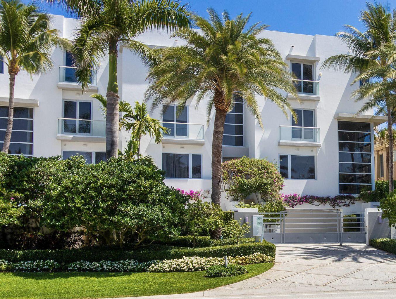 Experience Oceanfront Luxury at Ocean Place Villas in desirable Highland Beach!

 Nestled within this quint community of just six residences, this Oceanfront Townhome offers an unparalleled living experience directly on the sand!

Boasting six luxurious Bedroom Suites and seven and a half Baths, this corner residence showcases sophisticated, contemporary design amplified by breathtaking panoramic ocean views through floor-to-ceiling windows and sliding glass doors. 

Enter and be captivated by the light-filled two-story living room, elegant Dining area, and inviting oceanfront Family room. The state-of-the-art gourmet Kitchen is a chef's dream, featuring a gas cooktop, Viking refrigerator/freezer, and a breakfast bar perfect for enjoying endless ocean view The newly remodeled Primary Suite boasts a spacious oceanfront balcony, a double-sided gas fireplace, an enormous walk-in closet, and a lavish Bath complete with an oceanfront shower, a soaking tub, and separate makeup vanity. 

Four additional en-suite Bedrooms, two with expansive ocean views and balconies, are located on the third level. 

This exceptional residence also includes a three-bay Garage and a lower-level Media Room with a snack/cocktail bar. 

Ascend via the four-stop elevator to a stunning rooftop sundeck complete with a fireplace, offering ample space for entertainment or tranquil relaxation. 

Step outside to discover an oceanfront oasis with a glass-tiled infinity-edge saltwater splash pool and direct access to miles of glorious beachfront. 

Located in one of the safest cities in Palm Beach County, HIGHLAND BEACH offers its own police and fire departments, a library, and a post office. A short drive takes you to the vibrant nightlife and shopping of Delray Beach's Atlantic Avenue or Boca Raton's Mizner Park. Conveniently located 30-45 minutes from Fort Lauderdale and West Palm Beach international airports, and just 30 minutes from Palm Beach island, this property presents a rare opportunity to embrace the ultimate in luxury oceanfront living. The Boca Raton airport is just a 15 minute drive away.


DISCLAIMER: Information published or otherwise provided by the listing company and its representatives including but not limited to prices, measurements, square footages, lot sizes, calculations, statistics, and videos are deemed reliable but are not guaranteed and are subject to errors, omissions or changes without notice. All such information should be independently verified by any prospective purchaser or seller. Parties should perform their own due diligence to verify such information prior to a sale or listing. Listing company expressly disclaims any warranty or representation regarding such information. Prices published are either list price, sold price, and/or last asking price. The listing company participates in the Multiple Listing Service and IDX.DISCLAIMER: Information published or otherwise provided by the listing company and its representatives including but not limited to prices, measurements, square footages, lot sizes, calculations, statistics, and videos are deemed reliable but are not guaranteed and are subject to errors, omissions or changes without notice. All such information should be independently verified by any prospective purchaser or seller. Parties should perform their own due diligence to verify such information prior to a sale or listing. Listing company expressly disclaims any warranty or representation regarding such information. Prices published are either list price, sold price, and/or last asking price. The listing company participates in the Multiple Listing Service and IDX. No c ommissions are paid to any cooperating broker until title passes.
