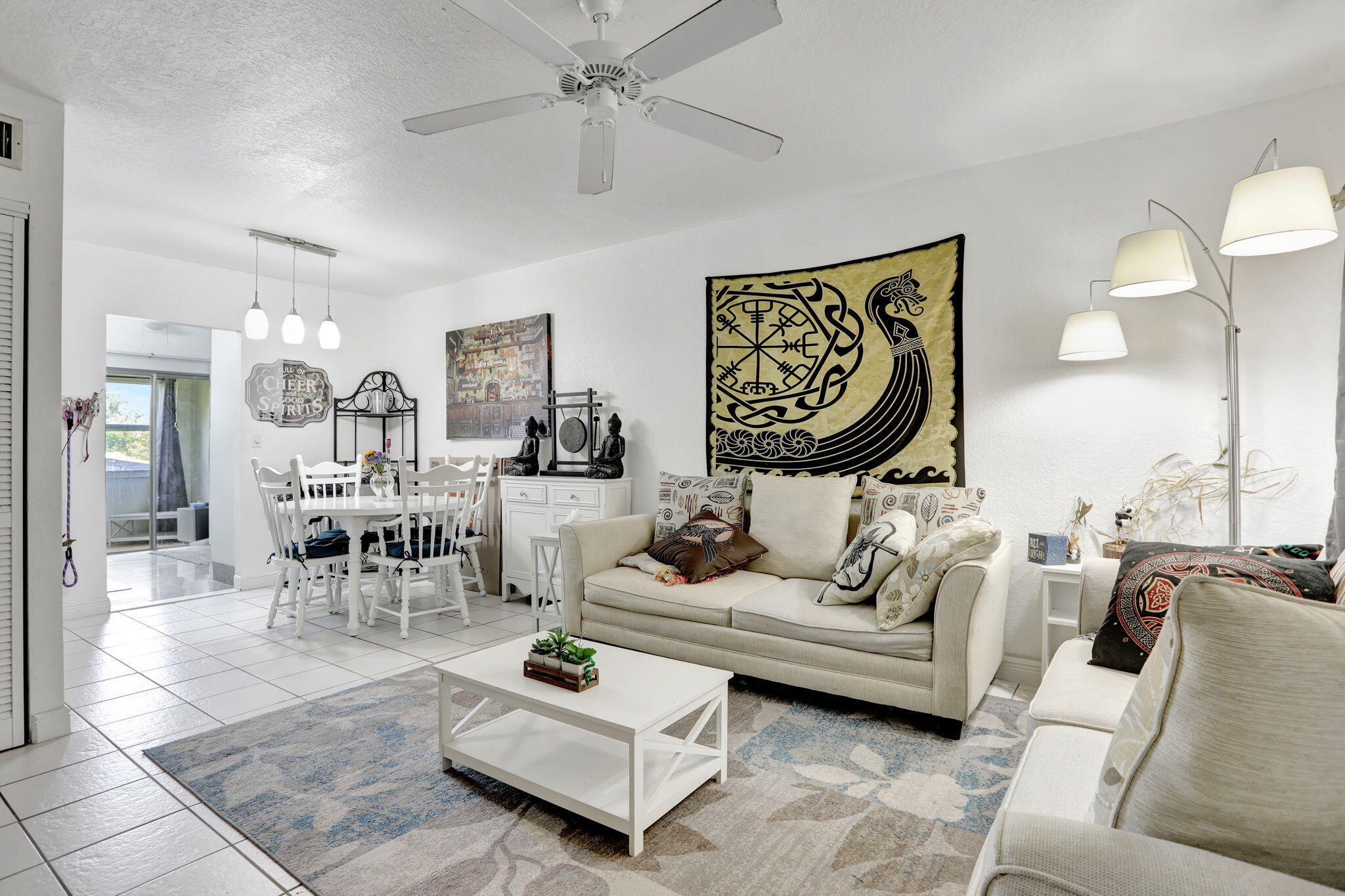 Beautifully maintained 1-bedroom, 1.5-bath unit located in a desirable 55+ South Florida community. This residence features a renovated kitchen, a spacious primary bedroom, and a private enclosed balcony—perfect for relaxing or enjoying the peaceful surroundings.  The additional half bath offers added convenience for guests. Residents enjoy access to a wide range of amenities, including social events, recreational facilities, and lush, well-maintained landscaping. The unit is offered fully furnished, with furnishings available for separate negotiation. This move-in-ready home presents an excellent opportunity to enjoy the comfort, charm, and active lifestyle of South Florida senior living.