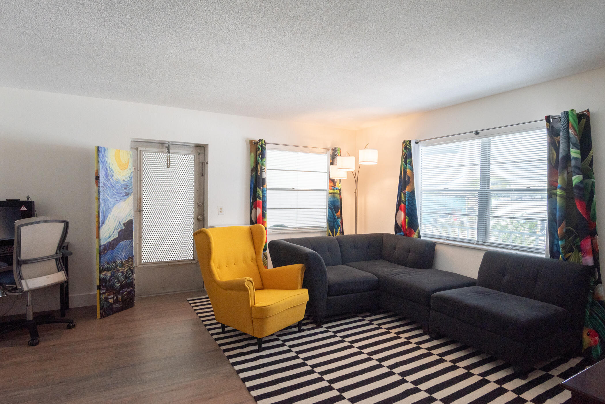 PRICE TO SELL! Walk to the restaurants, bars, shops downtown Lake Worth on Lake Ave or Lucerne and enjoy Downtown Living! Location! Location! Location! Beautiful Bright & fully furnished 2 bedroom 1 bath corner unit located in the Heart of Downtown Lake Worth Beach! Walk to the beach at Lake Worth Beach or walk to the intracoastal or Bryant Park. Beautifully kept unit in move in condition with assigned parking space just below, so just bring your swimsuit & move right in. Charming Boutique building with only 12 units & New building Roof & Fresh exterior paint. Pet friendly, all ages allowed & great location 2 blocks from Publix supermarket where you can just walk over & do your grocery shopping. No Rentals allowed. Priced to Sell!