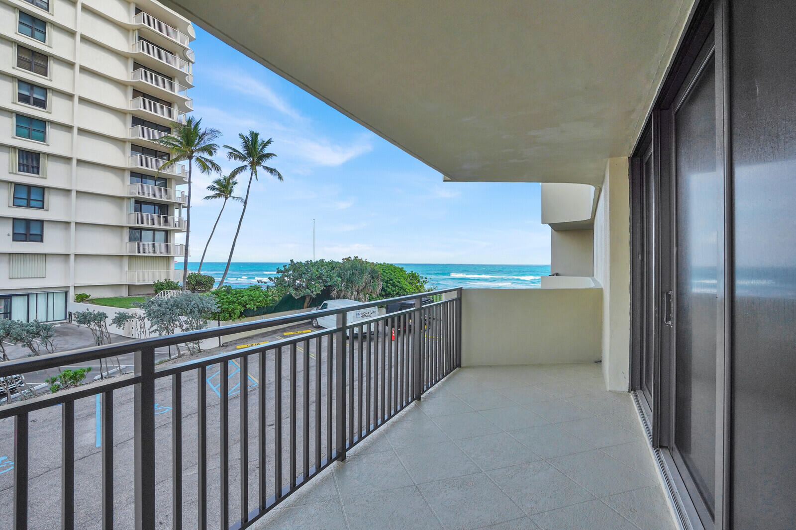 Beautiful 2 bed 2 bath unit in the upscale Seagrape Condo on Singer island. The unit has been fully updated with partial ocean views, Intracoastal, and overlooks the resort-style pool. The kitchen features a BRAND NEW RANGE and DISHWASHER. The thoughtful layout features spacious bedrooms with generous walk-in closets and private balconies that offer relaxing views. The large living room provides an inviting setting for both everyday living and entertaining, seamlessly extending to a large wraparound balcony.  Seagrape features upscale amenities and common areas including: heated pool and spa, clubhouse, tennis courts, shuffleboard, fitness center & on site manager. Just steps from your door, a private beach awaits making this an ideal retreat for seasonal enjoyment or a comfortable full time residence. Move-in ready and beautifully finished, this condo delivers the best of refined coastal living. Call and schedule your showing today.