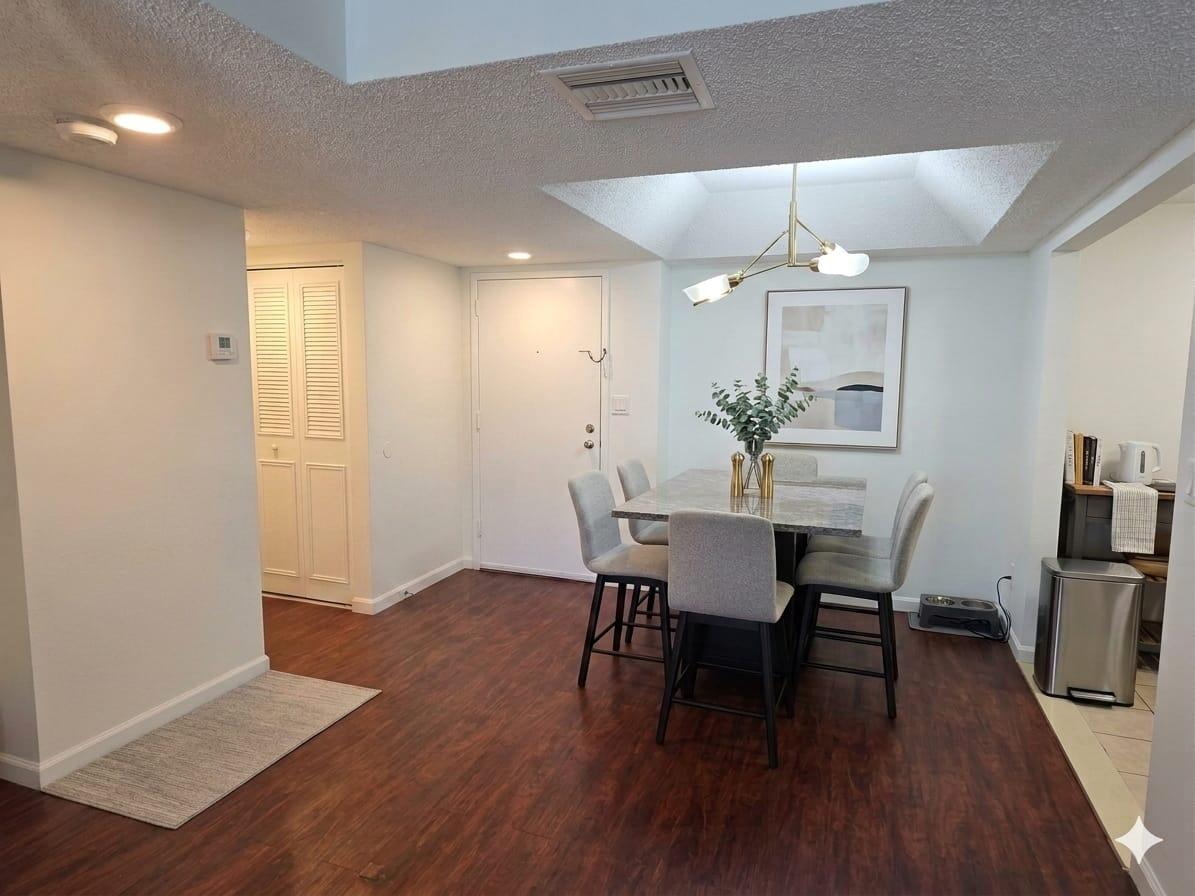 Welcome to this bright one-bedroom, 1.5 bathroom condo situated in International Village at Inverrary, Lauderhill. This residence offers a spacious 800 square feet of finished living space. The thoughtful design maximizes functionality within this intimate floor plan, making excellent use of every square foot. Sit in your balcony and enjoy the partial views of the lake. Located within the established International Village at Inverrary community, this property presents an accessible opportunity for those seeking a 24hs man gated community full of amenities. Surrounded by lakes, golf courses and shopping. Ameities include: indoor and outdoor pool, indoor and outdoor jacuzzi, gym, tennis courts, pickleball, club house, walking paths, events, and much more.  HOA NEEDS: 670 Credit - 40K income