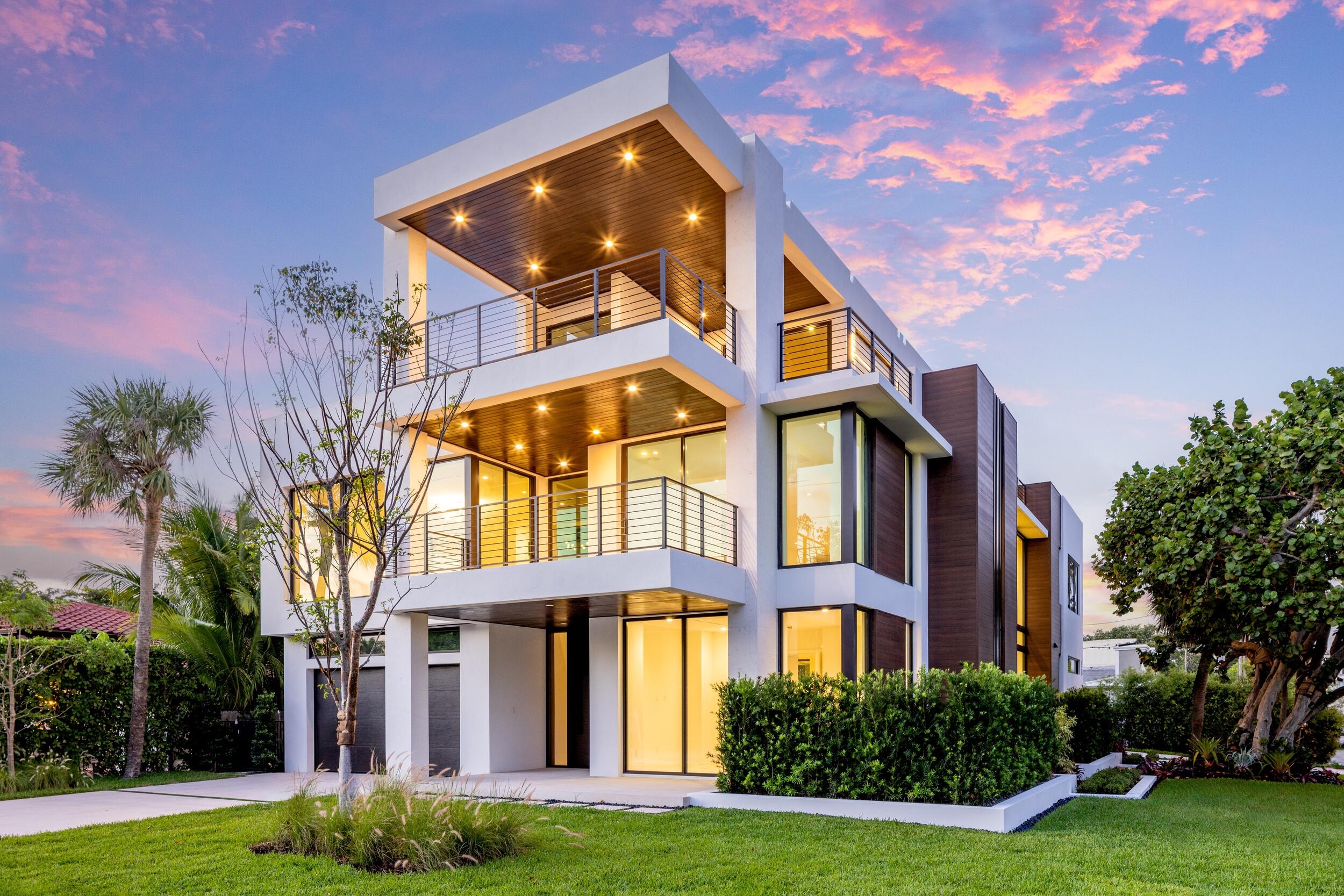 A visionary three-story gem is reimagining luxury residential living in east Boca Raton. The latest in new construction in the exclusive Boca Raton Riveria community, 98 NE Spanish Trail, is a transformative masterwork and has just been completed and is move in ready. Located on a coveted corner lot, this three-story layout seamlessly combines ultra-contemporary & an open-concept floor plan bringing your dream home to life. This home will span more than 7,625 square feet (5,750 square feet of which is under air), and will encompass five en suite bedrooms, five full baths, and one powder room, porcelain adorn the first level, while white oak wood flooring graces the second & third. Upon entering home, striking architecture commands attention, emphasizing floor to ceiling glass windows, letting in lots of natural light and views of lush landscaping. Luxury finishes and refined design elements elevate the property to unparalleled heights.

The first floor boasts key features include soaring ceilings, a modern open concept kitchen equipped with a natural gas Wolf range and Sub-Zero appliances, butler's pantry, & custom cabinetry. There is one guest bedroom situated on the first floor & an office.
The second floor features a primary suite, serving as a sanctuary of comfort, private balcony with intracoastal views, his and her walk-in closet, & separate vanities.
The third floor features the 5th bedroom perfect for guests, with a private staircase, for the ultimate privacy, as well as a club room perfect for hosting. Panoramic views lead out to the expansive terrace 2,000 sq. ft. terrace with sweeping views of the ocean, intracoastal, & downtown Boca Raton.

The outdoor living space encompasses Florida living at its finest, with a summer kitchen, and al-fresco dining area alongside a stunning pool, all offering the great opportunities that South Florida has to offer.

The residence has a sophisticated AV and lighting system, pre-wired for motorized shades and drapery, as well as security cameras. Additional features include a three-floor elevator, and a three-car garage. 
Located just a short distance from the best of South Florida beaches, Red Reef Park and nearby golf courses. Tennis, yachting and spa enthusiasts also will appreciate the community's proximity to the world-class The Boca Raton and the Beach Club. For additional casual and fine dining, shops, social and cultural opportunities, Mizner Park and Royal Palm Place are minutes away.
The luxurious living experience, coupled with the exquisite finishes and meticulous attention to detail throughout 98 NE Spanish Trail, elevate its appeal to unmatched levels of luxury. Don't miss the opportunity to claim this home as yours; the time is now.
DISCLAIMER: Builder and/or Seller reserve the right to make changes and/or modifications to plans, specifications, features, colors and prices. All plans, renderings, and videos shown are artists' conceptions. The information herein is believed to be accurate but not guaranteed and may be subject to errors, omissions and changes without notice. All measurements, dimensions, room sizes and lot sizes are approximate. All such information should be independently verified by any prospective purchaser or seller. Parties should perform their own due diligence to verify such information prior to a sale or listing. Listing company expressly disclaims any warranty or representation regarding such information.