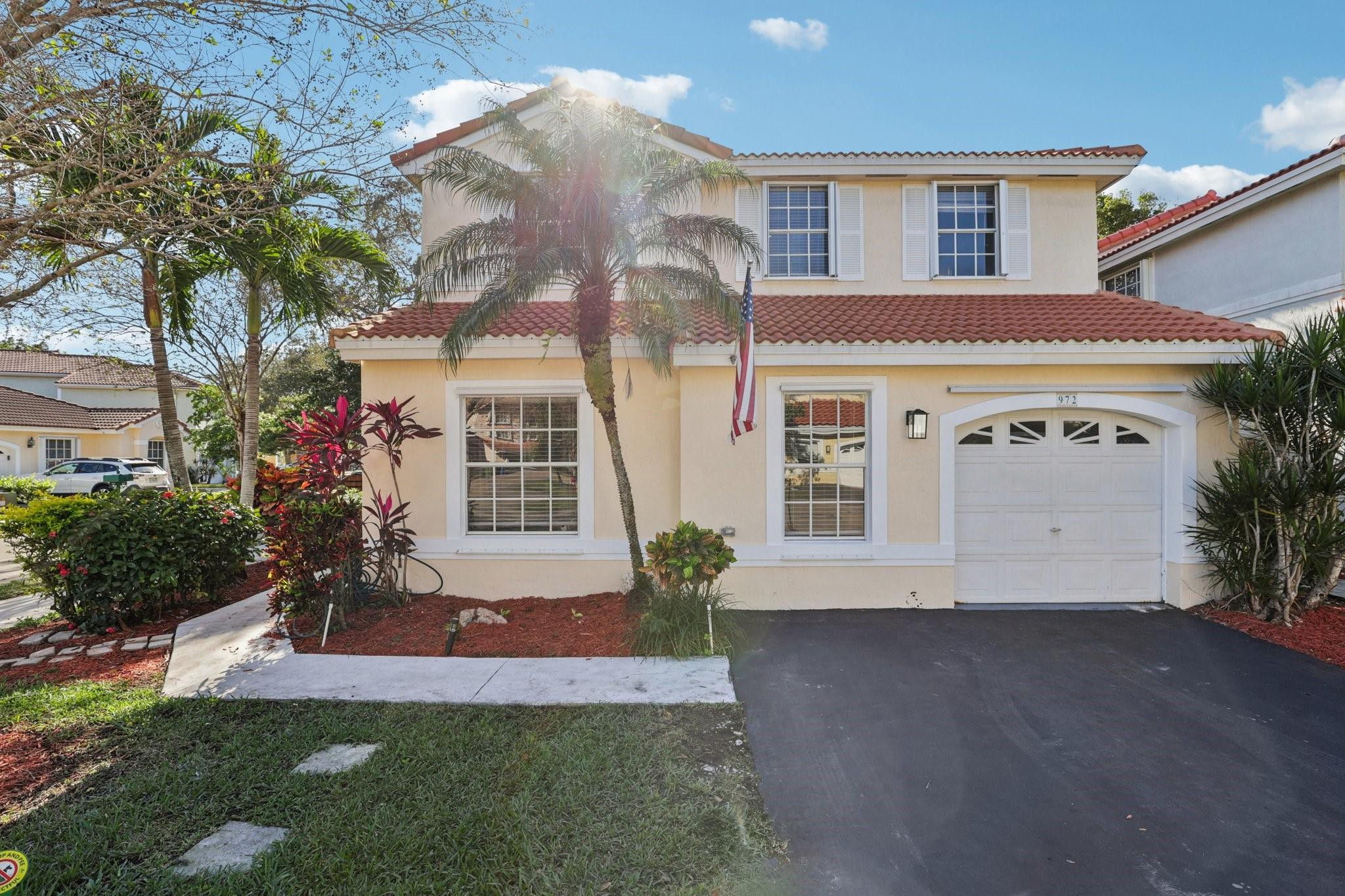 Lowest Priced 4 Bed, 2.5 Bath Single Family Home In All Of Weston! Featuring New Interior Doors, New Garage Door Motor, Recently Painted Garage Floor, & Fresh Interior Paint Throughout. New Impact-Rated Front Door. Accordion Hurricane Shutters On The 2nd Floor & Metal Shutters On The 1st Floor For Full Protection & Lower Insurance! Desirable Corner Lot With A Fully Fenced Travertine Back Patio. Spacious Kitchen W/ Smart Stainless Steel Appliances, Granite Countertops & Abundant Counter Space. Brand New Luxury Vinyl Flooring On Staircase & 2nd Floor. Attached 1-Car Garage. Gated Community With Pool & Super Low HOA. Roof, Bathrooms & Patio Redone 2018. Primary Suite Offers Soaking Tub, His & Her Sinks, & Walk-In Closet. 1 Bedroom & Half Bath On 1st Floor. Schedule Your Private Tour Today!!!