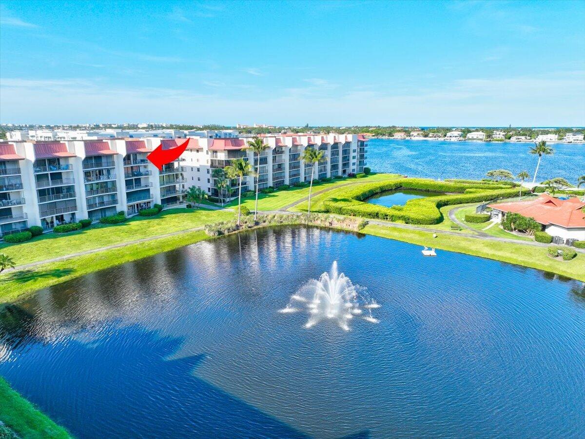 Welcome to your slice of Intracoastal waterfront paradise where you can watch boats cruise by from inside your home! Top 5th floor condo offers breathtaking expansive waterfront views featuring 2 bedrooms and 2 bathrooms. Vibrant all-age community has resort-style amenities including clubhouse, two heated pools, jacuzzi, tennis courts & outdoor BBQ areas perfect for entertaining or unwinding. Your new home is only minutes from the beach, I-95,  restaurants, shoppes, plus it's only a few miles away from Palm Beach International Airport, downtown West Palm, the Palm Beach outlet mall, or head South a few miles to downtown Delray Beach.