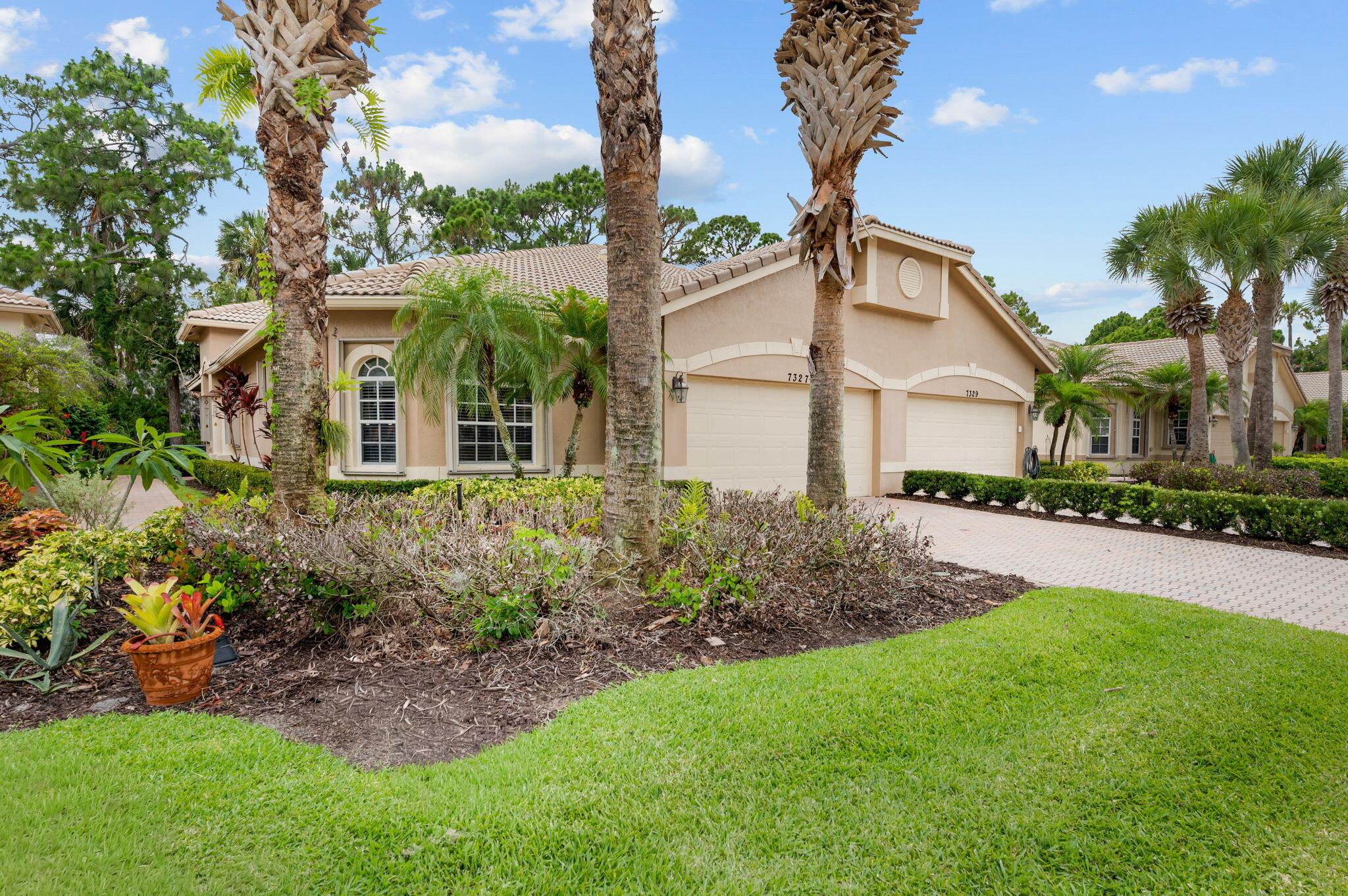 Welcome to this charming 2-bedroom, 2-bathroom villa situated at The Reserve Willow Pines  at PGA Village in Port St. Lucie, Florida. This single-story residence offers 1,751 square feet of finished living space, providing comfortable proportions for everyday living (office/den can be used as 3rd bedroom). The thoughtful floor plan includes two full baths and two-car garage, inside laundry room and screened patio over looking the golf course. Located within the established PGA Village community, this villa presents an appealing option for those seeking an easy living community.  HOA fees include Manned gate security, common areas, lawn care, cable, internet, community amenities with resort style pool, tennis, pickleball, billiards, library, ballroom, card rooms, craft room, fitness center, basketball, playground at the Island Club. PGA Village has 3 Champion Golf Courses which are available to the public or private membership. Legacy is the private club right inside the community.