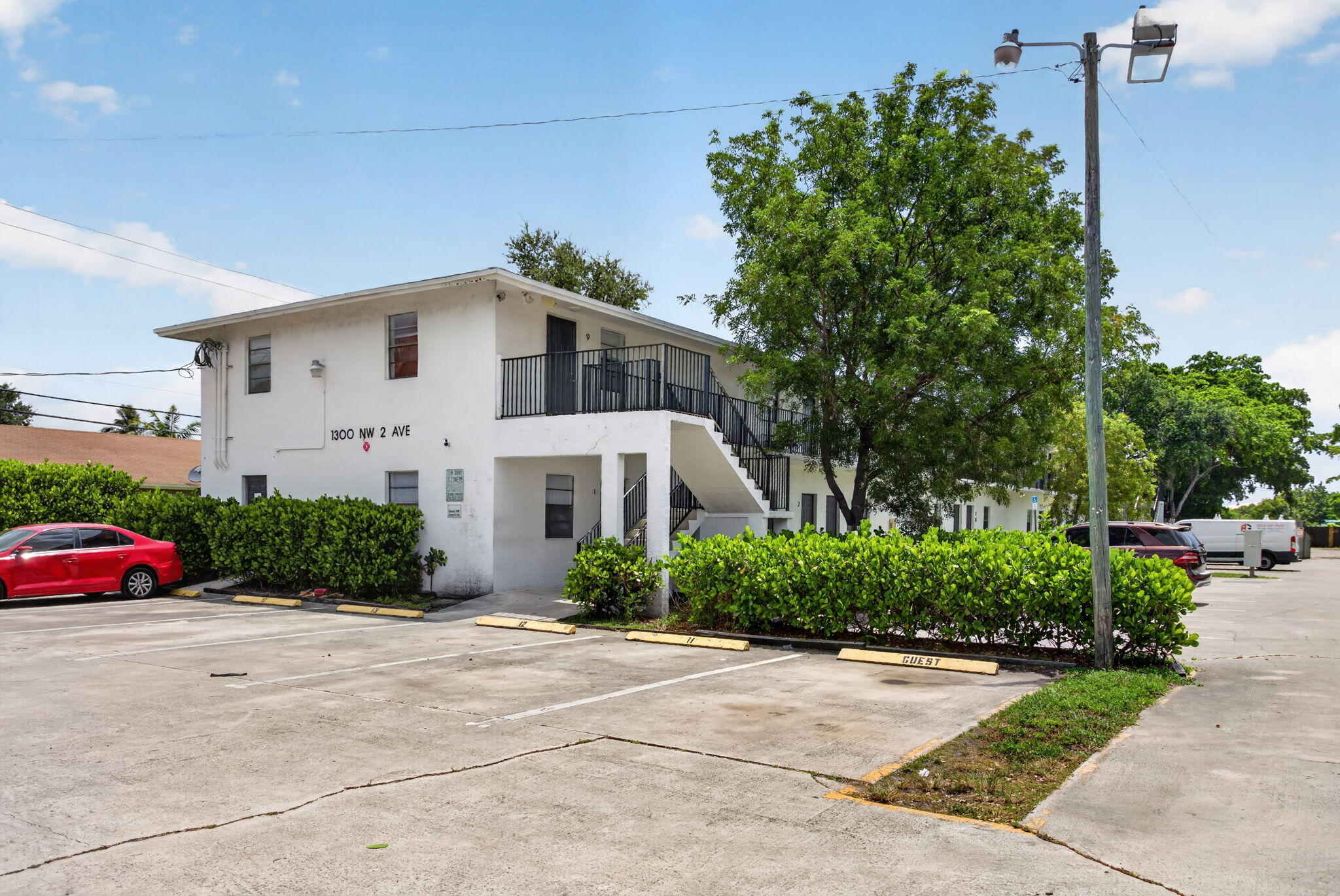 Renovated 2 Bedroom 1 Bathroom in Pompano Beach. Move In Ready! Updated second floor unit at 1300 NW 2nd Ave. The kitchen has stainless steel appliances. There's a good sized living area with newer flooring in place. Both bedrooms offer a decent amount of closet space, and the bathroom has a clean vanity and full tub/shower combo. Central air conditioning and ceiling fans in every room keep things comfortable year round. Located in a well maintained building close to Pompano's shops, dining, and beaches. Small dog (under 25 pounds) and cats welcome!