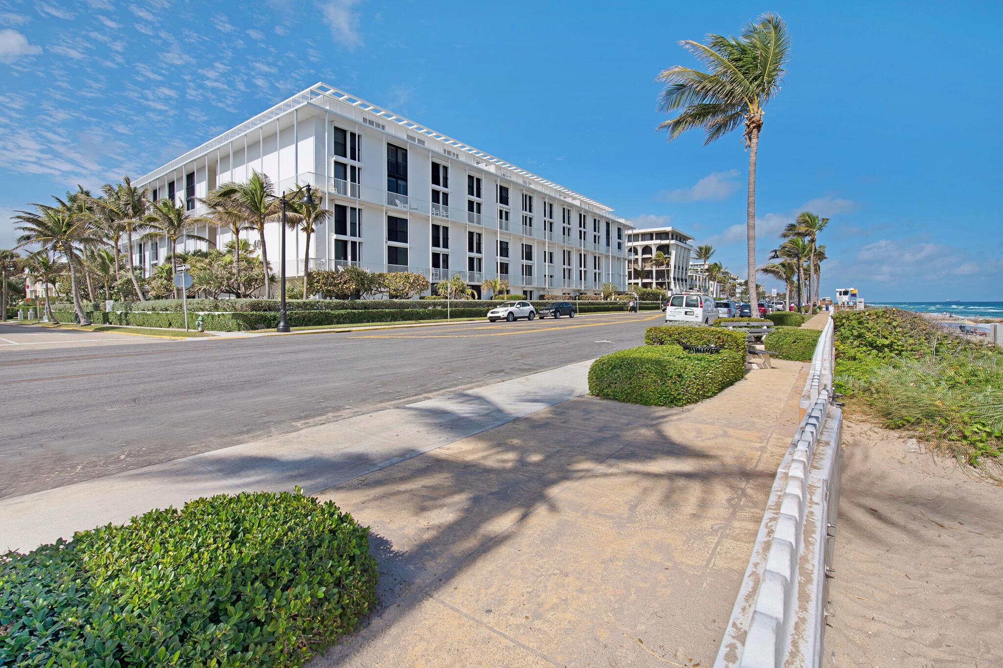 The apartment has been totally renovated and beautifully furnished. New stainless kitchen. Exceptionally pretty hardwood floors. Large south facing balcony with great sunny ocean views. The building has an amazing rooftop swimming pool. In addition a Fitness center, around the clock staff and garage parking are amongst some of the amenities. Designed by renowned architect Edward Durrell Stone, ''The 400'' is where you want to be.