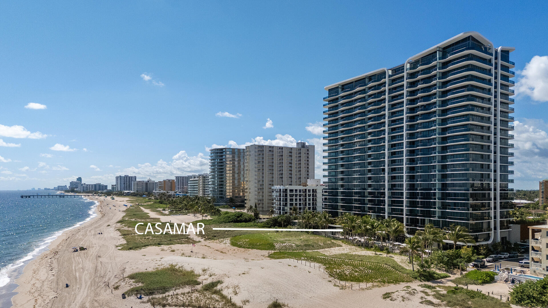 New never lived-in furnished residence with direct eastern ocean exposure. The 02-Line has 60± ft of direct East ocean exposure, the most in the entire building for Easterly views. Two Vehicle Valet parking & Private Elevator. Approx. 10'x10' Storage. Floor-to-Ceiling glass. Hillsboro Inlet & Historic Lighthouse views. Three suites and additional media room.  Developed by Related Group. 21 floors & 118± units. 6-units per floor on most levels. Two pools, cabanas, fitness, sauna, concierge, lounge, golf simulator, pickleball, bike storage.  Casamar has 280± linear ft of ocean frontage. Walk to Pompano Beach Pier restaurants. Publix & Whole Foods nearby. Pompano Airfield, golf course, baseball, Jogging, tennis, pickleball, volleyball, amphitheater complex ten minutes drive.