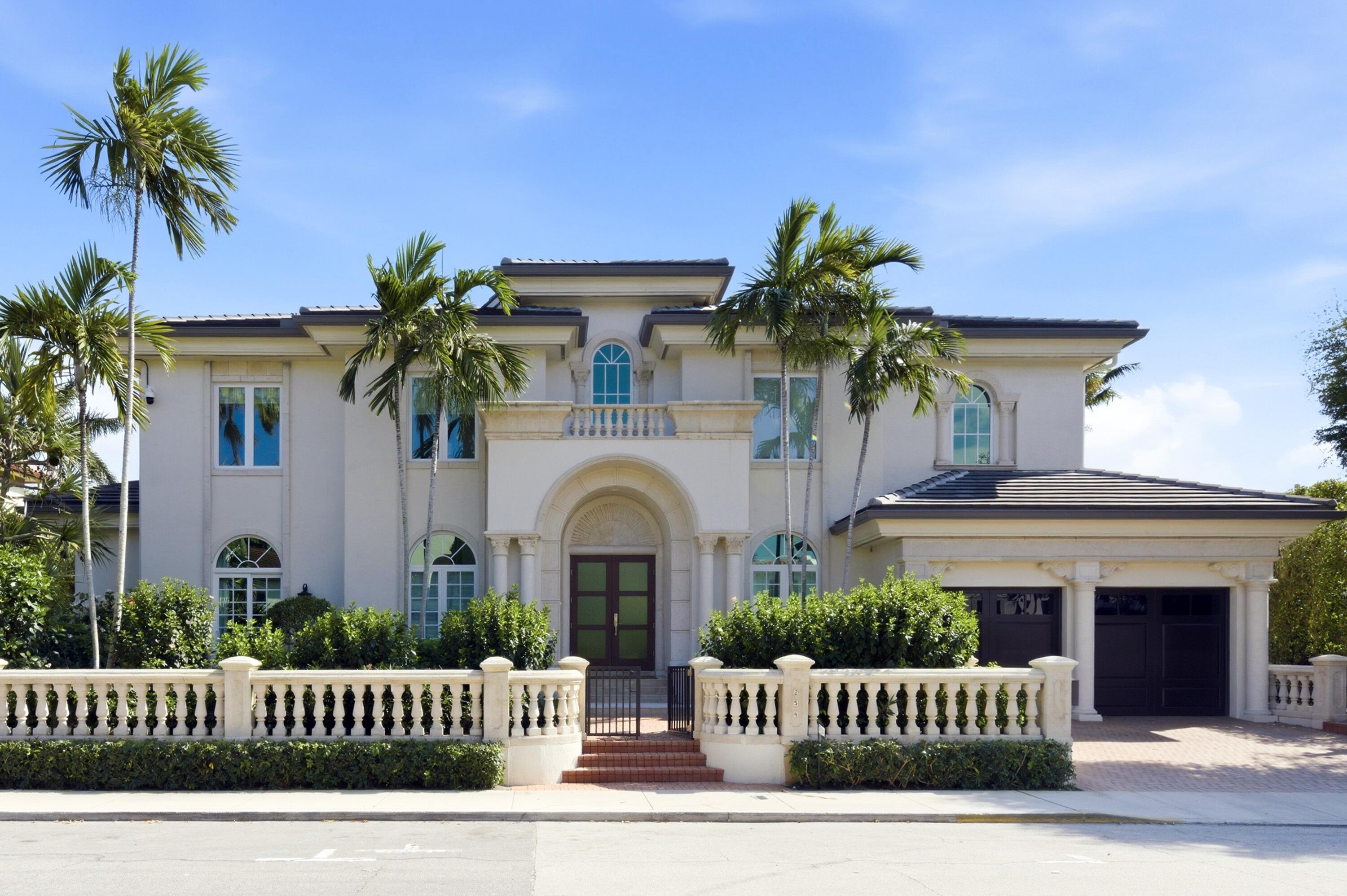 In-Town- Fabulous Southern Exposure Modern Mediterranean. This absolutely stunning, 5-bedroom, 5. 1-bath pool home has abundant light and was custom-renovated and reimagined for today's lifestyle. Fabulous home for entertaining with its open floor plan, 11.5 ceilings, library/den reinvented into a wine/bar opening to the pool with revolving wine display, wine cooler, and two icemakers. You will appreciate the spacious bedrooms all with large walk-in closets and ensuite baths and great eat-in kitchen with easy access to the pool and built-in outside grill. Laundry room with dual Miele washers/dryers. It's all new, including the elevator, roof, impact windows/doors, flooring (marble/tile), a new pool deck/surface, a two-car garage with a lift for the 3rd car, and room for your golf cart too
