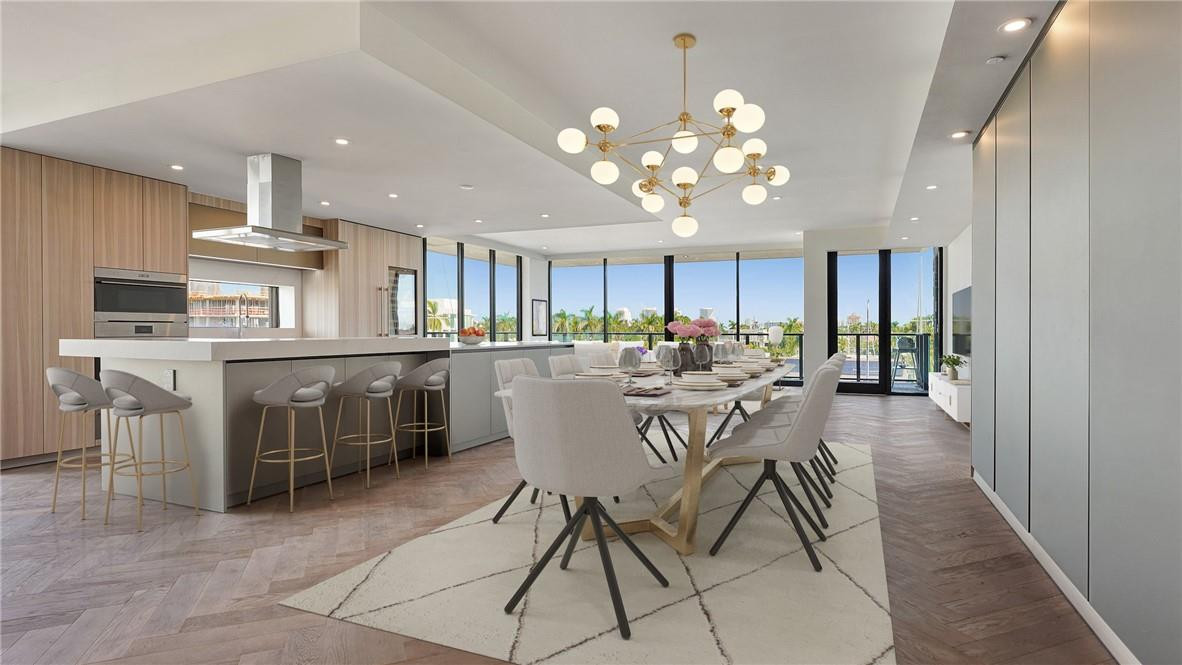 New construction full-floor residence with luxurious finishes. Boat slip + rooftop terrace included.