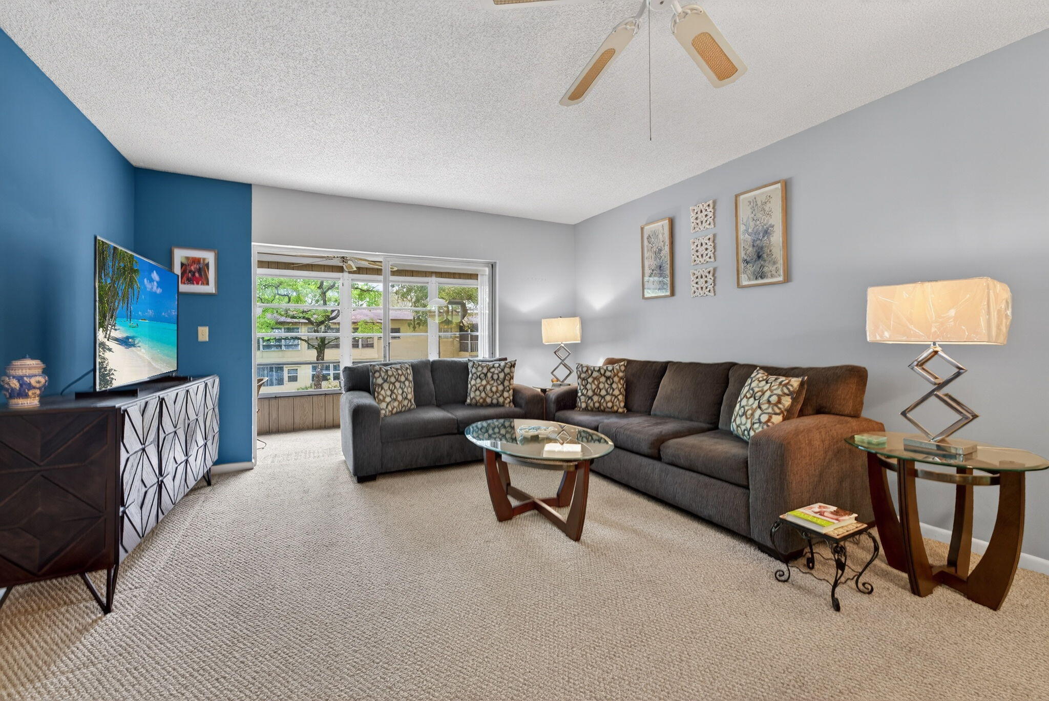 Active 55+ Well maintained top floor corner unit has extra windows to allow Natural sunlight. This Beautiful and Super Clean unit boasts a comfy cozy home feel. New counter tops with Glass tile backsplash and New Flooring. New Ceiling Fan /Light fixture and Over Cabinet Lighting.  AC 2024. HWH Newer.  New Toilets, Vanities and Lghting in Bathrooms. Super Clean Grout and Tile. Like NEW Berber Carpeting throughout most of the unit. Enjoy your day at the pool or take a short drive the Pompano Beach. Lots of fun Activities for you to enjoy and meet new friends. Association states 700+ credit score, $40K+ verifiable income. Security Deposit equal to 6 months of HOA fees, refundable after 18 months in good standing.  No rentals, No pets.  See supplements attached in MLS. Make sure to use them and add your buyers names and fill in where needed before sending with the offer.