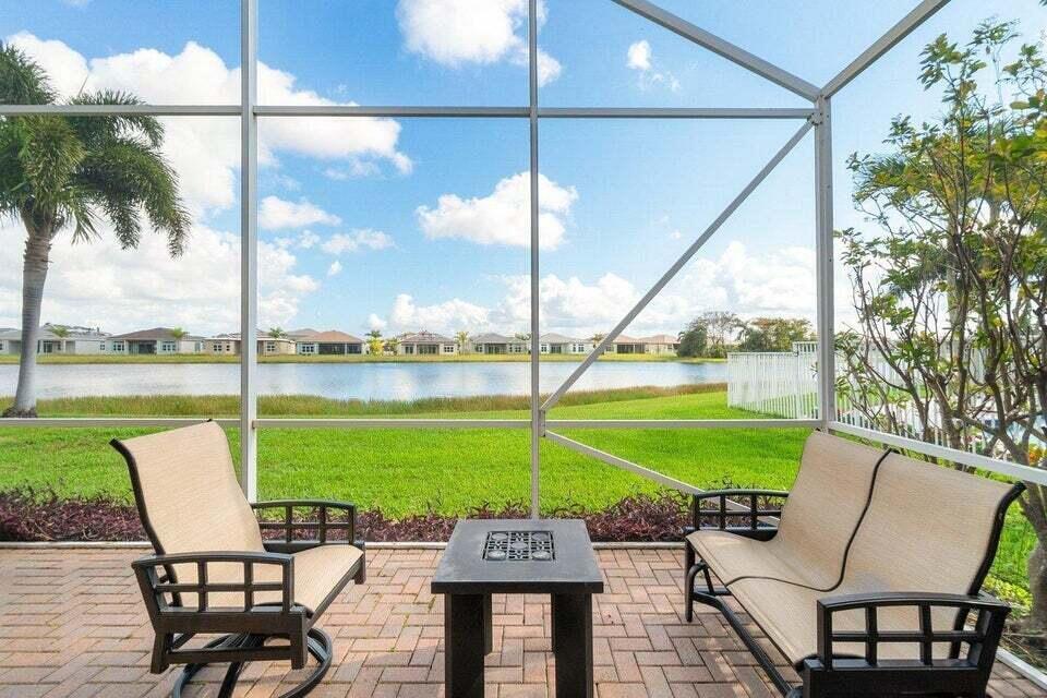 Welcome to this single-story residence in sought after GATED ALL AGES Resort Style community of Polo Trace in Delray Beach. This waterfront three-bedroom, two-bathroom home features a two-car garage and the open floor plan is ideal for modern living, with comfortable proportions throughout the residence. Located in the established Polo Trace 24 manned gated community, this waterfront home presents an excellent opportunity for those seeking both convenience, waterfront living, and amazing amenities such as 2 huge heated, and cooled pools, cabanas, hot tub, large fitness center, tennis and many pickle ball courts, bocce, basketball, large clubhouse,restaurant on premises, and tons of social activities. Cable, internet, alarm, grass mowing, bush trimming included in the rent! Great Location! Available furnished (with the existing furniture or unfurnished).  Available for move in August 15.