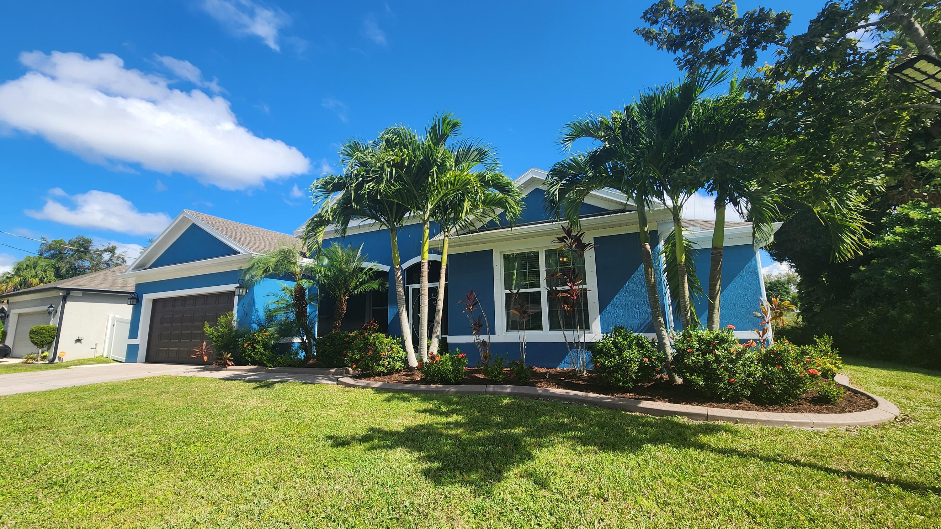 4/3/2 CBS home located in a desirable location, close to schools, shopping, I95, turnpike, Traditions, hospitals, and local beaches.  The home features a huge, 30 x 20, screened lanai with hot tub, custom curbed landscaping, 4' added garage depth, large, screened front porch, tile throughout the main living areas, 12' ceilings, granite counter-tops, s/s appliances, butler's pantry, entry motion security system, and much more.  Don't miss this one!  Schedule your private showing today.