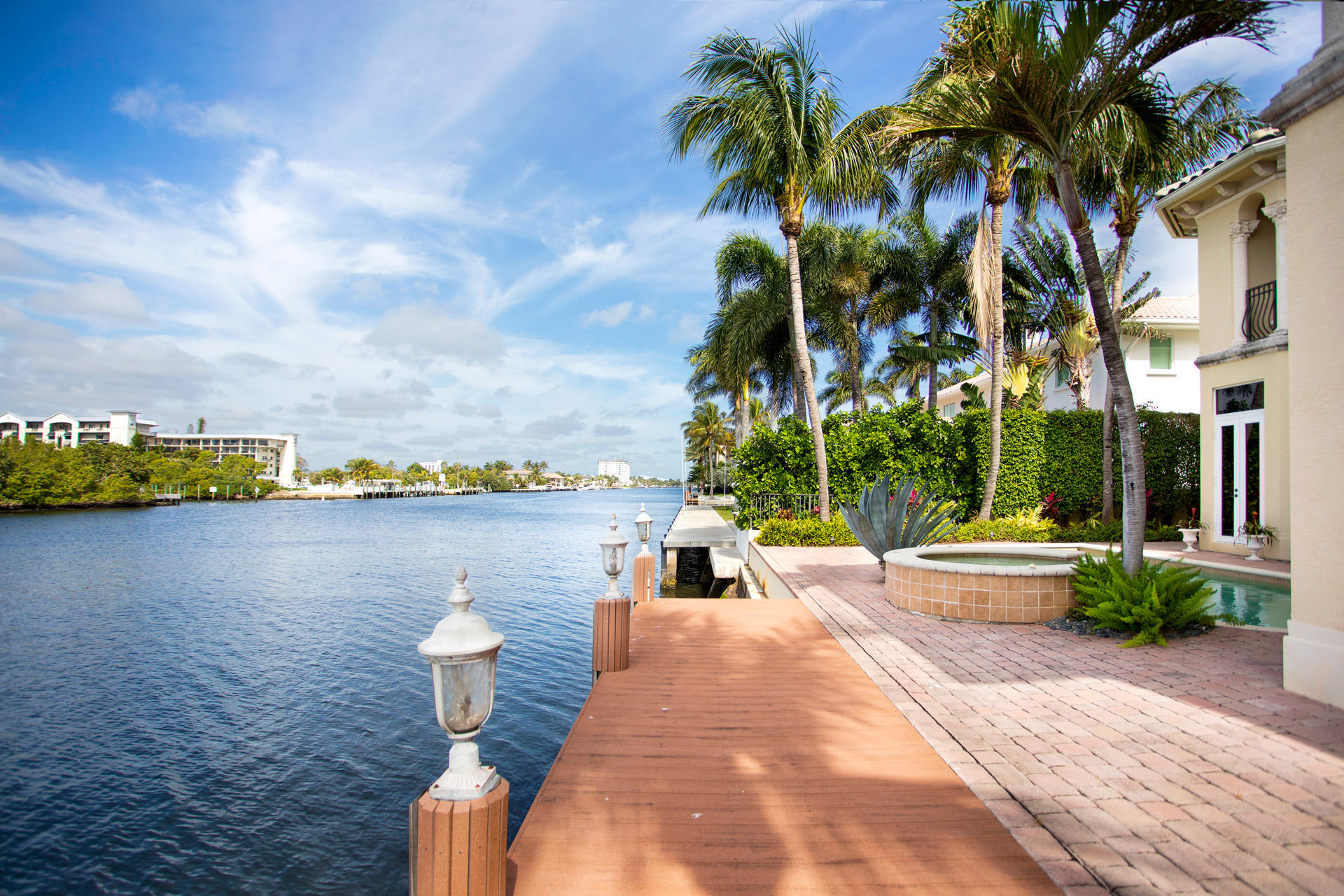 This fabulous Delray Beach estate, near the ocean and close to Atlantic Avenue, is directly on the Intracoastal Waterway in a No Wake Zone, a boater's dream with a 30-foot dock. Perfect for enjoying  the luxurious waterfront lifestyle, features include gracious indoor/outdoor entertaining spaces, lovely rooms designed for family living, a great salt-water pool and spa and a loggia with a summer kitchen.  The information herein is deemed reliable and subject to errors, omissions or changes without notice.  The information has been derived from architectural plans or county records. Buyer should verify all measurements. DISCLAIMER: Information published or otherwise provided by the listing company and its representatives including but not limited to prices, measurements, square footages, lot sizes, calculations and statistics are deemed reliable but are not guaranteed and are subject to errors, omissions or changes without notice. All such information should be independently verified by any prospective purchaser or seller. Parties should perform their own due diligence to verify such information prior to a sale or listing. Listing company expressly disclaims any warranty or representation regarding such information. Prices published are either list price, sold price, and/or last asking price. The listing company participates in the Multiple Listing Service and IDX. The properties published as listed and sold are not necessarily exclusive to listing company and may be listed or have sold with other members of the Multiple Listing Service. Transactions where listing company represented both buyers and sellers are calculated as two sales. The listing company's marketplace is all of the following: Vero Beach, Town of Orchid, Indian River Shores, Town of Palm Beach, West Palm Beach, Manalapan Beach, Point Manalapan, Hypoluxo Island, Ocean Ridge, Gulf Stream, Delray Beach, Highland Beach, Boca Raton, East Deerfield Beach, Hillsboro Beach, Hillsboro Shores, East Pompano Beach, Lighthouse Point, Sea Ranch Lakes and Fort Lauderdale. Cooperating brokers are advised that in the event of a Buyer default, no commission will be paid to a cooperating Broker on the Deposits retained by the Seller. No commissions are paid to any cooperating broker until title passes or upon actual commencement of a lease. Some affiliations may not be applicable to certain geographic areas. If your property is currently listed with another broker, please disregard any solicitation for services. Copyright 2021 by the listing company. All Rights Reserved.