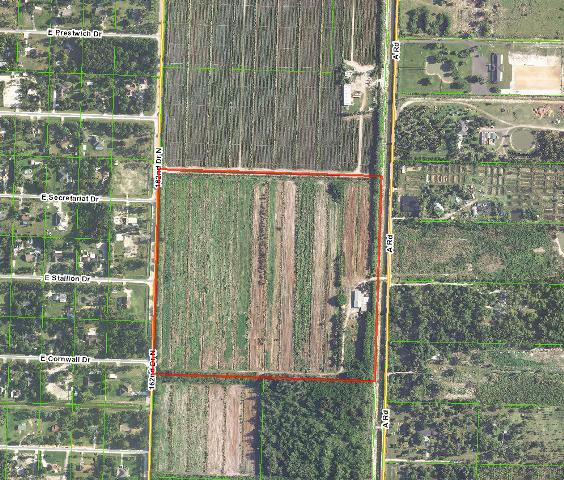 Property currently used as a nursery, is cleared, has irrigation ditches and a permitted pump that will stay, 
Also utility steel building on site, used for packing vegetables.
Inner roads through entire property, excellent growing soil, there is NO muck on the property, no wet lands.
currently have access on A Rd, can have access also on 162nd Dr. N.
