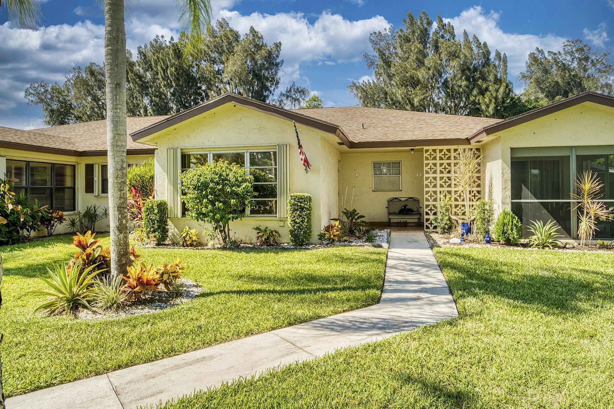 Turn-Key Delray Condo | Updated | Low HOA | Minutes to the Beach. Updated and move-in ready home in prime Delray Beach location just minutes to the beach and the famous Downtown Delray! Renovated kitchen and baths, A/C, tile flooring throughout, IN-UNIT WASHER&DRYER, and hurricane accordion shutters. Located in a quiet, well-maintained community with clubhouse, pool, tennis, bocce, shuffleboard, and BBQ area. Excellent option for winter getaway, investment, or full-time residence. Positioned at the end of the building with extended green space and added privacy—enjoy a more open, peaceful setting compared to typical units. Close proximity to WPB In'tl Airport and I95! Live your best life here at an affordable price!