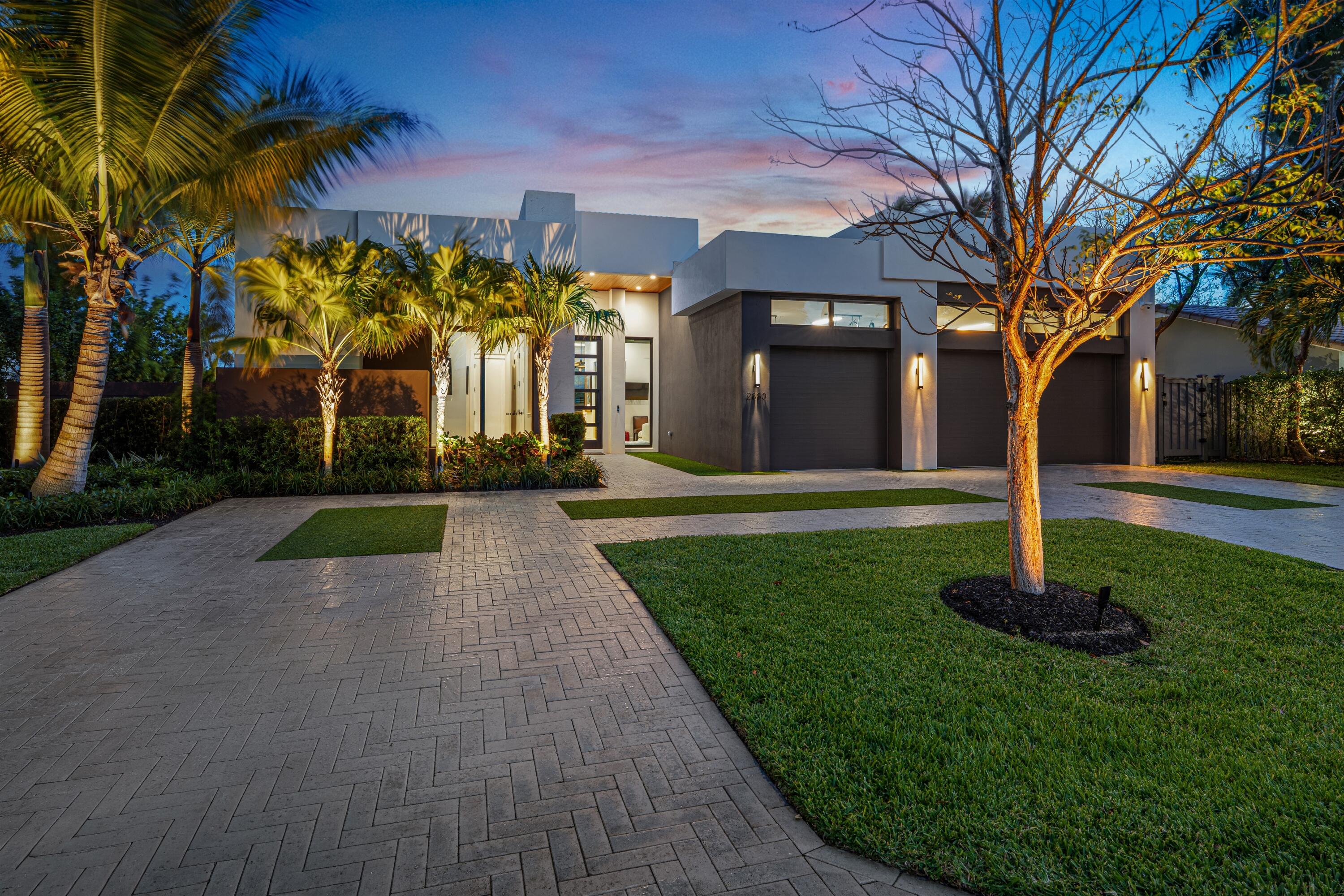 Chic, Modern Residence artfully crafted by award-winning Albanese Home Builders, sited on an oversized corner lot in sought-after Lighthouse Point. Light-filled interiors reveal 3 bedrooms, 3.1 baths, a private office & 2,805± SqFt of refined living. The chef's island kitchen showcases Thermador refrigerator, freezer, gas range & double wall ovens, complemented by a bar with dual wine coolers. Wide-plank oak floors grace the bedrooms while Italian porcelain flows throughout the main living areas. Additional highlights include a 3-bay garage, 24KW gas generator, tankless gas water heater, impact windows & doors, and Control4 home automation. Outdoor living is perfected with a resort-style heated pool & a large covered loggia with summer kitchen & roll-down screens.  DISCLAIMER: Information published or otherwise provided by the listing company and its representatives including but not limited to prices, measurements, square footages, lot sizes, calculations, statistics, and videos are deemed reliable but are not guaranteed and are subject to errors, omissions or changes without notice. All such information should be independently verified by any prospective purchaser or seller. Parties should perform their own due diligence to verify such information prior to a sale or listing. Listing company expressly disclaims any warranty or representation regarding such information. Prices published are either list price, sold price, and/or last asking price. The listing company participates in the Multiple Listing Service and IDX. The properties published as listed and sold are not necessarily exclusive to listing company and may be listed or have sold with other members of the Multiple Listing Service. Transactions where listing company represented both buyers and sellers are calculated as two sales. "No payments made until title passes" Some affiliations may not be applicable to certain geographic areas. If your property is currently listed with another broker, please disregard any solicitation for services. Information published or otherwise provided by seller, listing company or its representatives is deemed reliable but are not guaranteed and subject to errors, omissions, or changes without notice. Copyright 2026 by the listing company. All Rights Reserved.