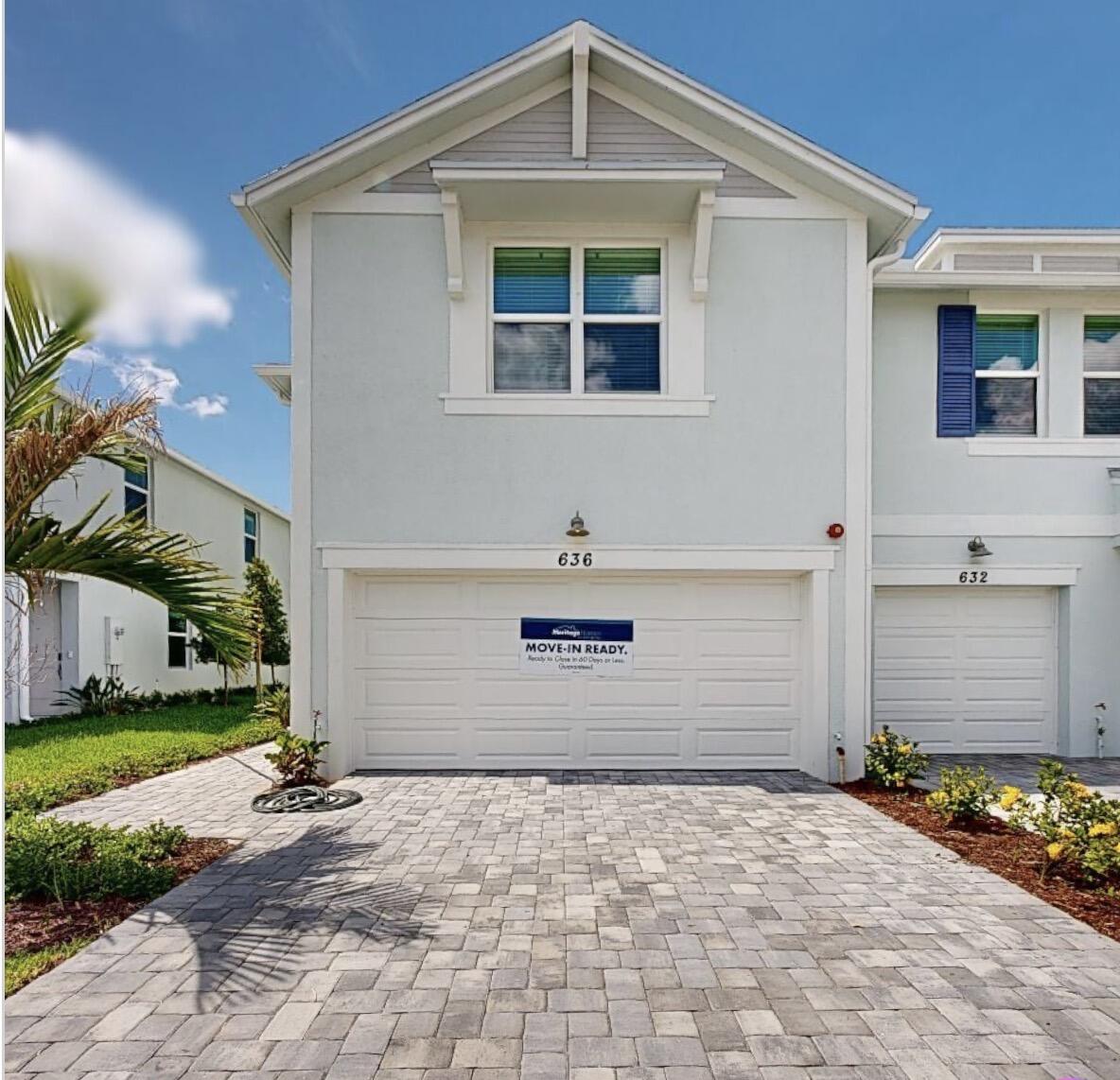 BRAND NEW Sandpiper Model! Move in today and enjoy quick closing on this move-in ready 3BR/2.5BA CORNER-unit townhome offering modern design and energy-efficient construction. Ideally located in Fort Pierce just off US-1 with convenient access to major highways, shopping, dining and beautiful Treasure Coast beaches. This spacious home backs to a preserve for added privacy and features 2-CAR GARAGE, stylish wood-look tile flooring, stainless steel appliances, smart home technology, and an open-concept living area. Upstairs loft/flex space is ideal for a home office, media room, or play area, along with a convenient laundry room and spacious bedrooms. IMPACT WINDOWS! Low HOA : $155 a month!  Enjoy the benefits of new construction with modern finishes, energy-saving features, and low-maintenance living. Don't miss this opportunity to own a brand-new home in one of Fort Pierce's most convenient locations. Amenities include pool & cabana. Builder is offering up to $10,000 in closing costs to qualified buyers if buyer is using MTH Mortgage