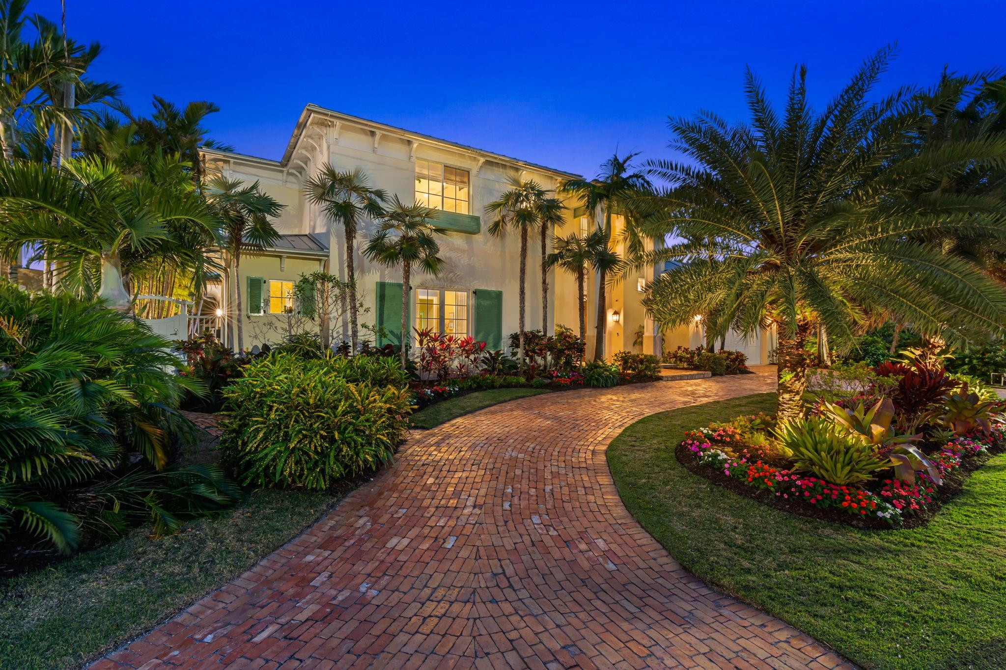 Stunning Modern Key West, This Timeless & Sophisticated Design Was Just Built in 2017 By Double P Construction. The Brilliant Livability & Comfort Of This Residence Makes For A Rare Retreat From A Far Too Stifling World. Generous Floor Plan, Perfect For Indoor & Outdoor Entertainment. 20' Tall Great Rm w/ FP & Bar, Inviting, Open and Airy w/ Gallery Walls, Designer Finishes Throughout. Spacious & Rare Club Room. 2nd From The Point Waterfront W/Raised Seawall, 100' Concrete Dock. & Massive Water View. Limestone Pavers On Patio & Dock. Chef's Kitchen W/ 48" Gas Range, Pantry, Large Center Island, Casual Dining Bar. The Expansive Primary Suite Offers A Palm Beach Spa-Style Bath & Separate Custom Dressing Rooms. 3 Luxurious Ensuite Bedrooms with Custom Closets. 5th Br Is  A Gym.
