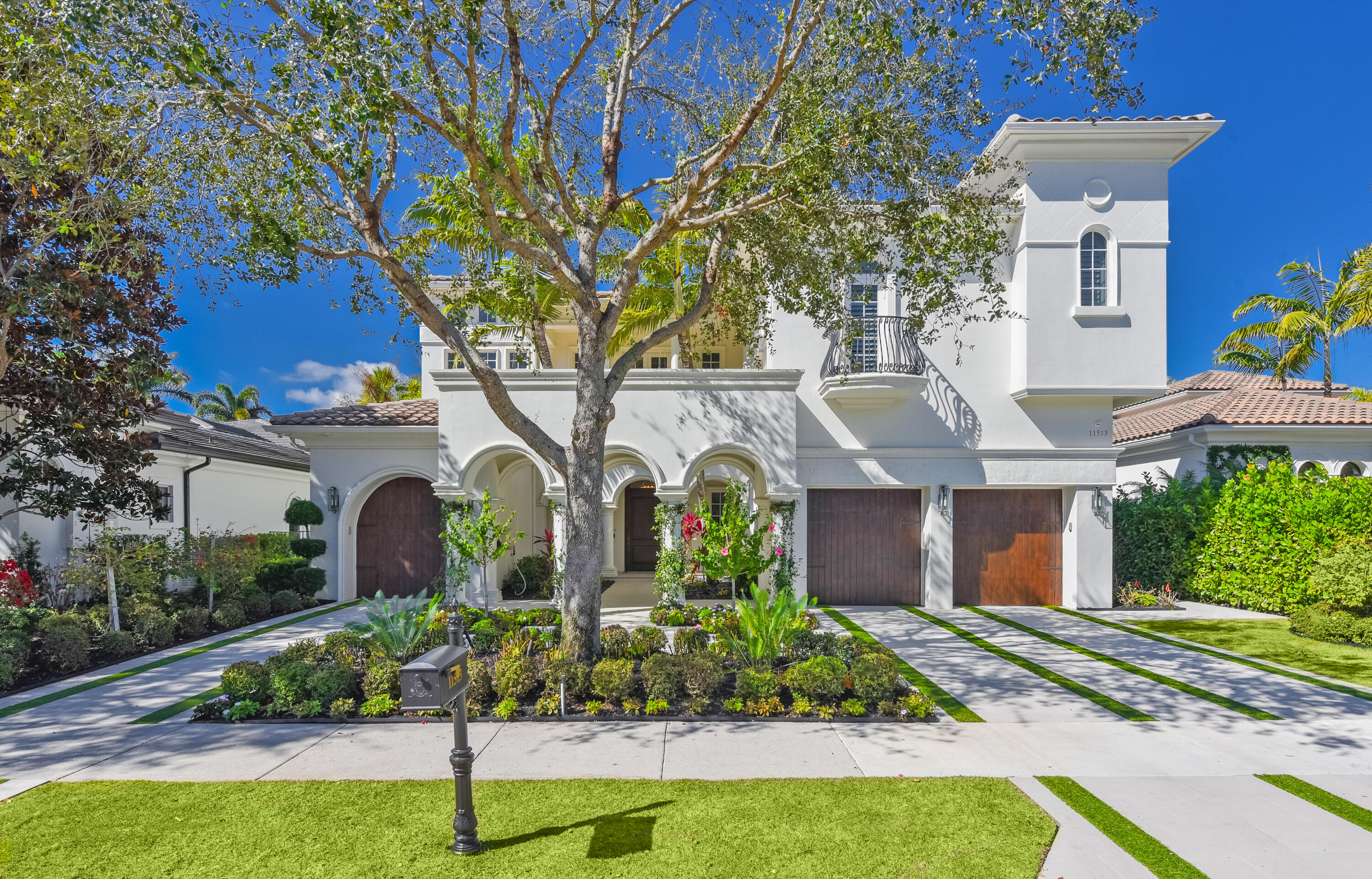 Welcome to this beautifully renovated Sarimento model in the exclusive Old Palm Golf Club. Golf Membership Available. This residence offers 4 bedrooms, formal living and dining rooms, and an open-concept kitchen and family room ideal for entertaining.  The newly renovated pool and patio area showcases seamless indoor-outdoor Florida living.On the first floor, you'll find a private guest suite with its own breakfast kitchen, along with a freestanding wine cellar and tasting area-perfect for collectors and hosts alike. Accessible by elevator or staircase, the second floor includes two en-suite guest bedrooms, a den/office, and a luxurious primary suite with breathtaking views of the 3rd hole of the golf course. Welcome to this beautifully renovated Sarimento model in the exclusive Old Palm Golf Club. Golf Membership Available. This residence offers 4 bedrooms, formal living and dining rooms, and an open-concept kitchen and family room ideal for entertaining.  The newly renovated pool and patio area showcases seamless indoor-outdoor Florida living.On the first floor, you'll find a private guest suite with its own breakfast kitchen, along with a freestanding wine cellar and tasting area-perfect for collectors and hosts alike. Accessible by elevator or staircase, the second floor includes two en-suite guest bedrooms, a den/office, and a luxurious primary suite with breathtaking views of the 3rd hole of the golf course.The resort-style outdoor space offers a summer kitchen, lounge seating and TV entertainment area-perfect for entertaining or casual living. Salt Water heated pool,  6 Ft cold plunge and  Sauna complete the outdoor oasis.  Resort living at home! Some of the photos have been virtually staged. Impact windows and full house generator.