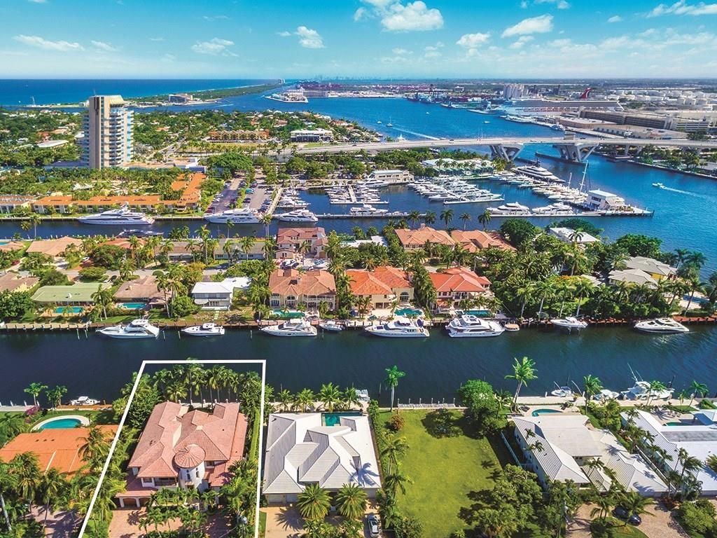 Best Deal In Harbor Beach. Luxury Waterfront Estate in Prestigious Harbor Beach.  Park your Mega yacht  & enjoy the pool, spa and summer kitchen in your backyard.  6 bedrooms, 7 bathrooms, Office, Wine room, Lutron lighting,  Elevator, 3 car garage, generator & more.  Exceptional construction and finishes throughout.  Custom Gourmet Kitchen with natural gas cooking.  Private Beach for Harbor Beach residents, security, and Extra dockage.  Built by Rodney Sarkela at Seppala Luxury builders.   A must see.