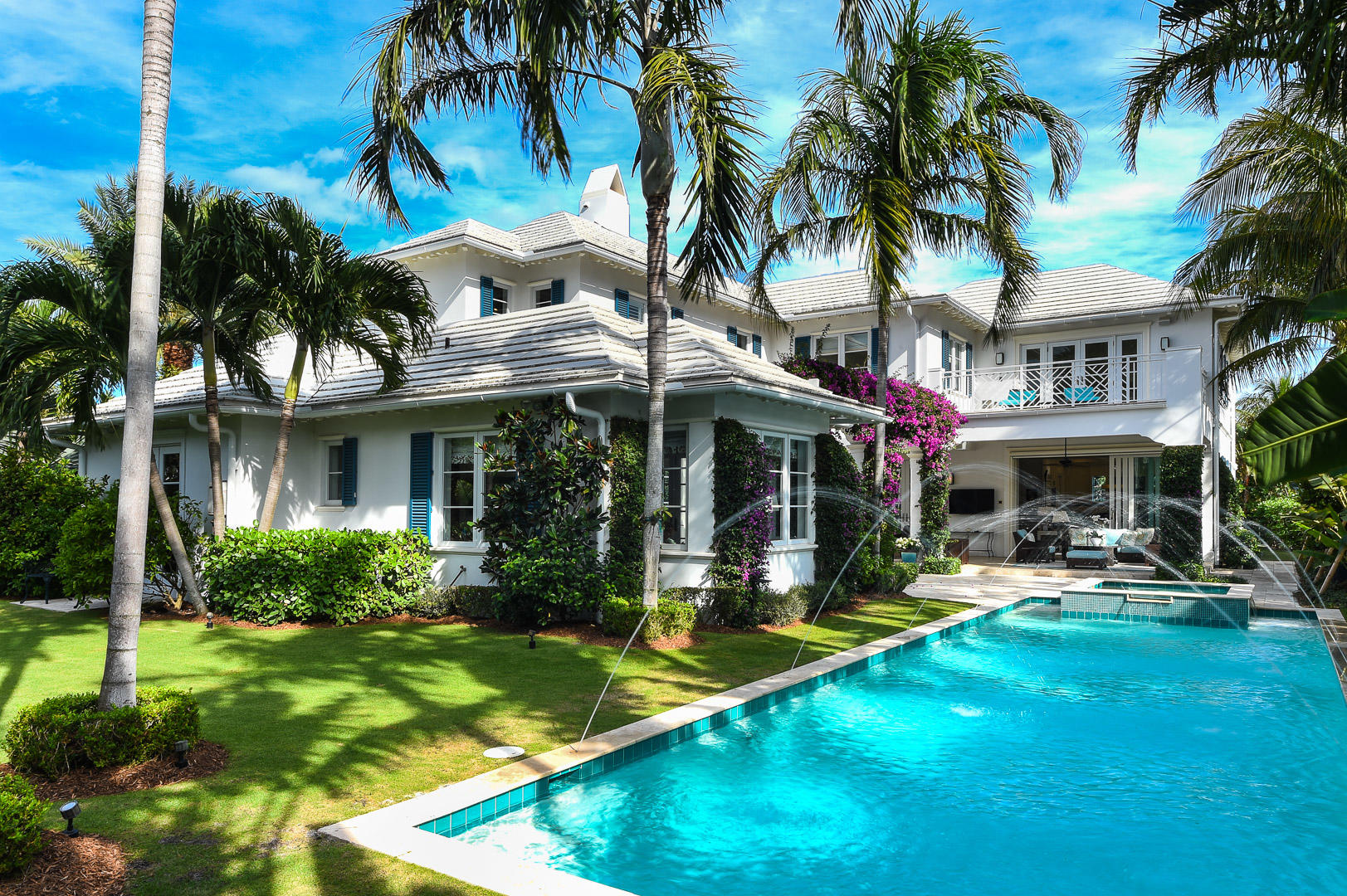 Stunning nearly new 4 bedroom 5 and a half bath West Indies home on private over sized lot.This house features a large double height entrance foyer,elegant 10ft 9 in ceilings in living room/ dining room,a fabulous chef kitchen with sub zero/wolf appliances,and a large family room opening up to a exquisite logia overlooking a pool/spa and a magnificent Mario Nievera Garden.Master bedroom has his and her baths and closets,a large terrace and a sitting room.Includes a full house generator, gas fireplace, steam shower, sound system throughout,LED lights, wine room and much much more.