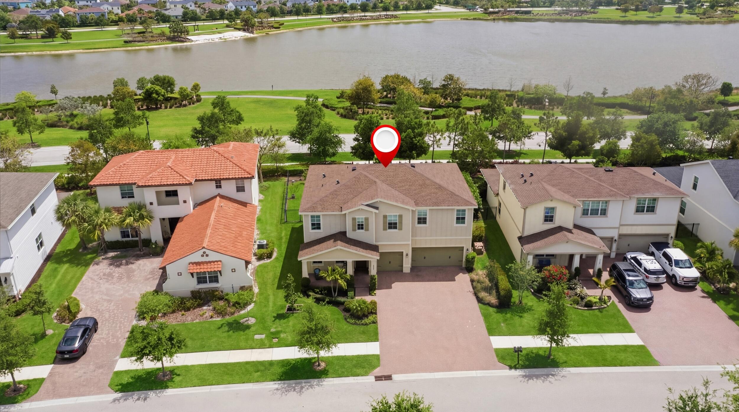 Back on the market. Welcome to this beautifully appointed 5BR/4BA home with a 3-car garage, ideally set on a tranquil lakeview lot in the premier Arden community. The owners are relocating and will truly miss this special home. A spacious, flexible floor plan features a large loft, perfect for entertaining or relaxing. The gourmet kitchen offers upgraded appliances and quartz countertops throughout, while the primary suite includes a custom-designed closet. A guest bedroom and full bath, plus a private home office, are conveniently located on the first floor. Step outside to your own oasis with a heated saltwater oversized pool, screened lanai, and fenced yard. Enjoy Arden's farm-to-table lifestyle with resort-style amenities, scenic trails and lakes, and top-rated schools.