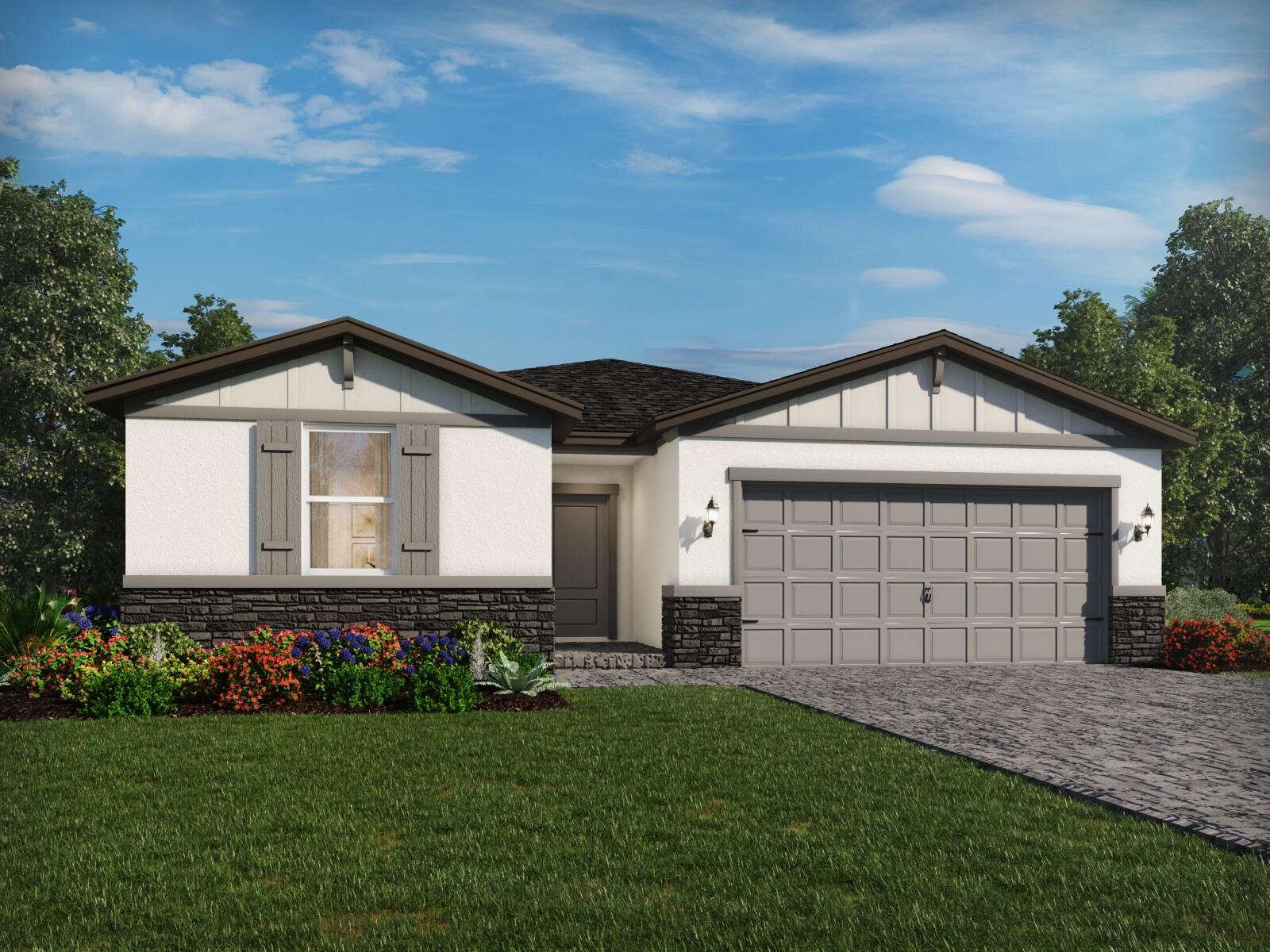 Brand NEW energy-efficient home! The Essex floorplan offers 4 bedrooms, 3 bathrooms and a 2-car garage. Configure the flex room at the front of the home to fit your needs. Move-in ready homes are now available at Terra Lago. Offering new single-family homes in Indiantown, future residents will have access to resort-style amenities including a clubhouse, pool, walking trails, and more. With convenient access to both Martin and Palm Beach County, Terra Lago will be the perfect place.