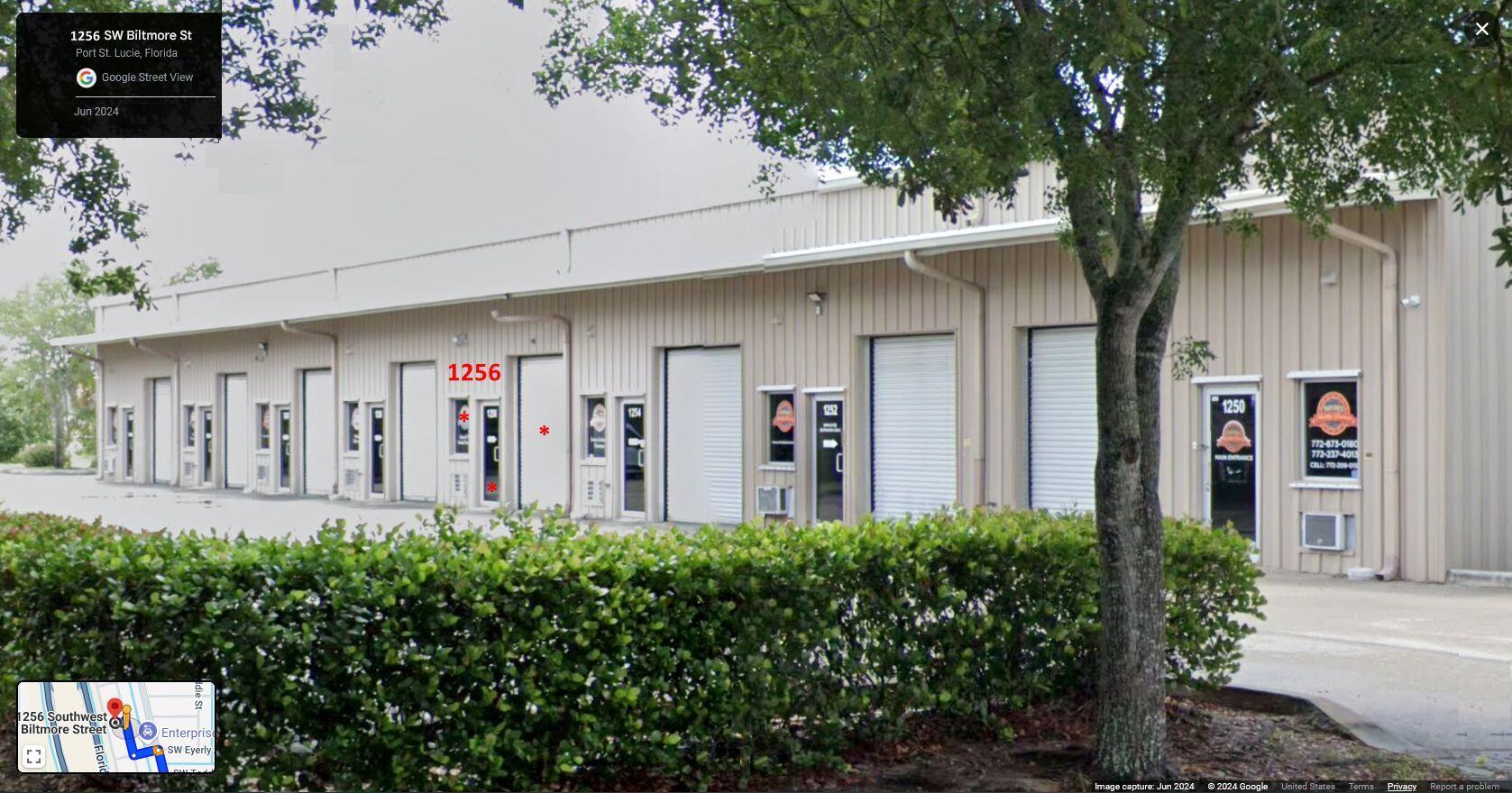 Fantastic Flex-Use Warehouse with 18 Ft High Ceilings, Doubling the Interior Space of this Already Large, 1225 Sq Ft, Drive-In, 40 X 25 space your Forklift will Enjoy. Fully Air Conditioned. Insulated Ceiling. Roll-Up Access Door. Walk-In Office has Separate Entrance. Extra Spacious Restroom. Fully Tiled Floors. Easy Maintenance Walls. Unit Positioned midway within this Well-Maintained 8-Unit Concrete-Base Metal Building with DOUBLE-STREET Access. Ingress & Egress from Biltmore Blvd. through to Macedo Blvd. Additional Tractor Trailer Parking at Building end. Ample Parking-Lot Spaces. Plus Extra Macedo Roadside Parking. Excellent Location in Biltmore Commercial Industrial District. Offers Flexibility between I-95 & Turnpike. Fantastic Investment. Lease also available. Come see for yourself! Building-Ready to Explore your New Business Venture. Or take your Ongoing Business to a Higher Level. Also available for long term lease.