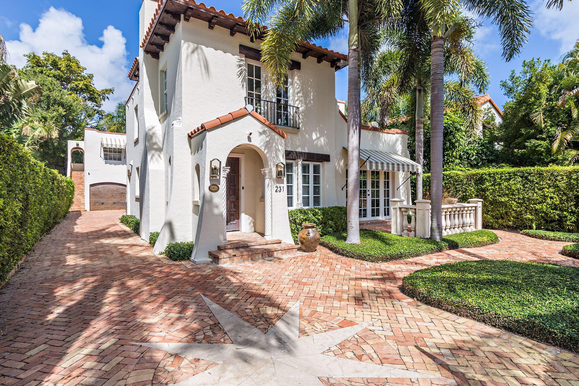 EL CID JEWEL Completely renovated in 2016, this El Cid Historic Home offers all new electric, plumbing, roof, HVAC and impact windows and doors, while honoring the integrity of its original build. Ideal for the most discerning buyer, the home is located on a large lot, featuring three bedrooms, two and one-half baths in the main house with a 1BR/1BA guest house and separate pool cabana ( optional bedroom ) with half bath. TENANT OCCUPIED UNTIL 6/30/2022 The interior boasts original hardwood floors throughout, pecky cypress ceiling, chefs kitchen with gas range, stainless steel appliances and slate floors, fully renovated bathrooms, and a one-car garage. The gated Chicago-brick front courtyard leads to the gracious 1924 structure and the rear facade offers an expansive pool with Mediterranean tile work and custom water feature reminiscent of an Old World Tuscan Villa.