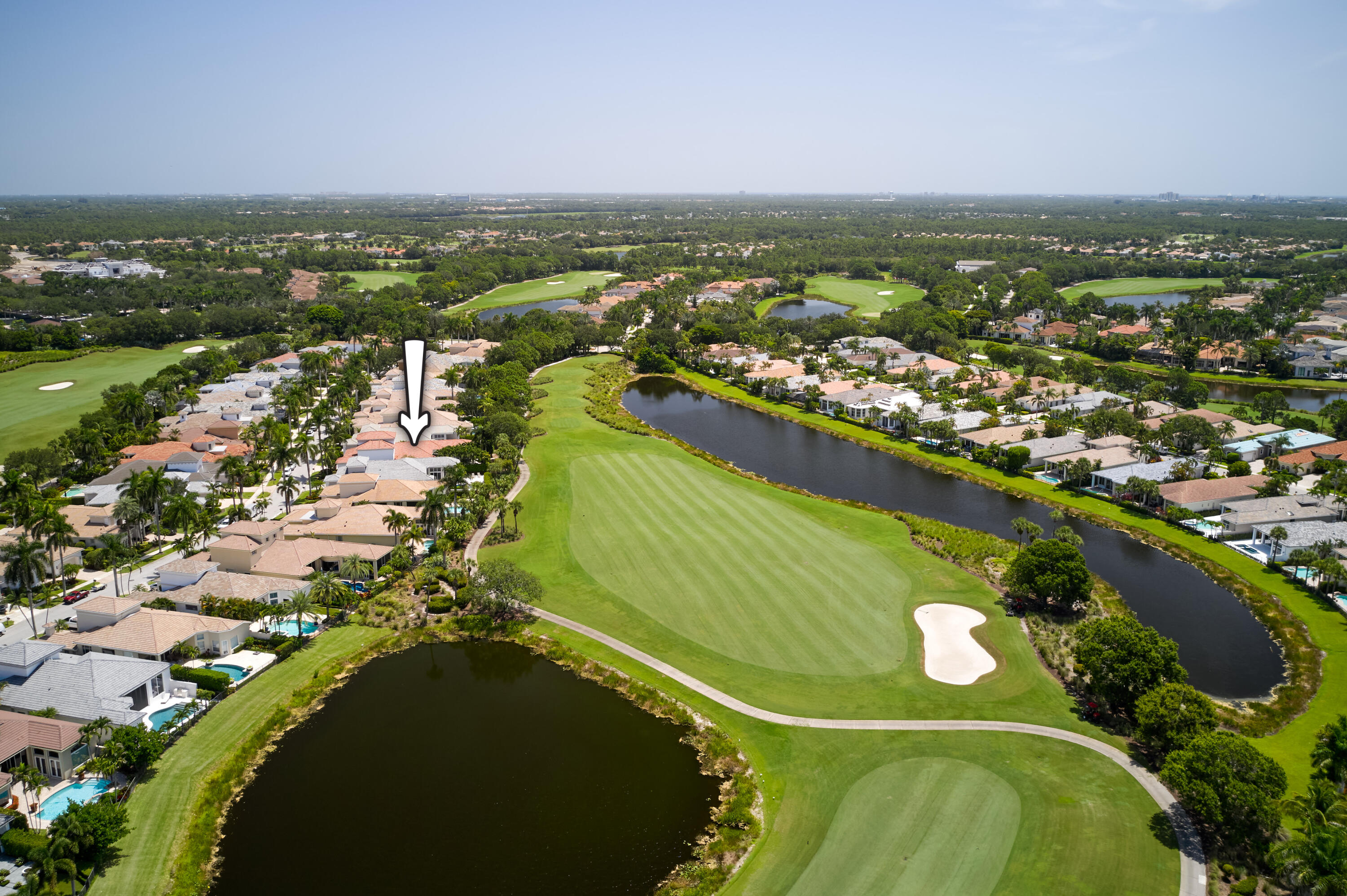 Stunning 4 bedroom, 5.5 baths with private office/den with floor-to-ceiling millwork. Large loft, marble floors, gourmet kitchen with Wolf and Sub-Zero appliances. Built-in wall units, extremely large primary bedroom, southern exposure with pool and spa. Golf membership, walking distance to the club.