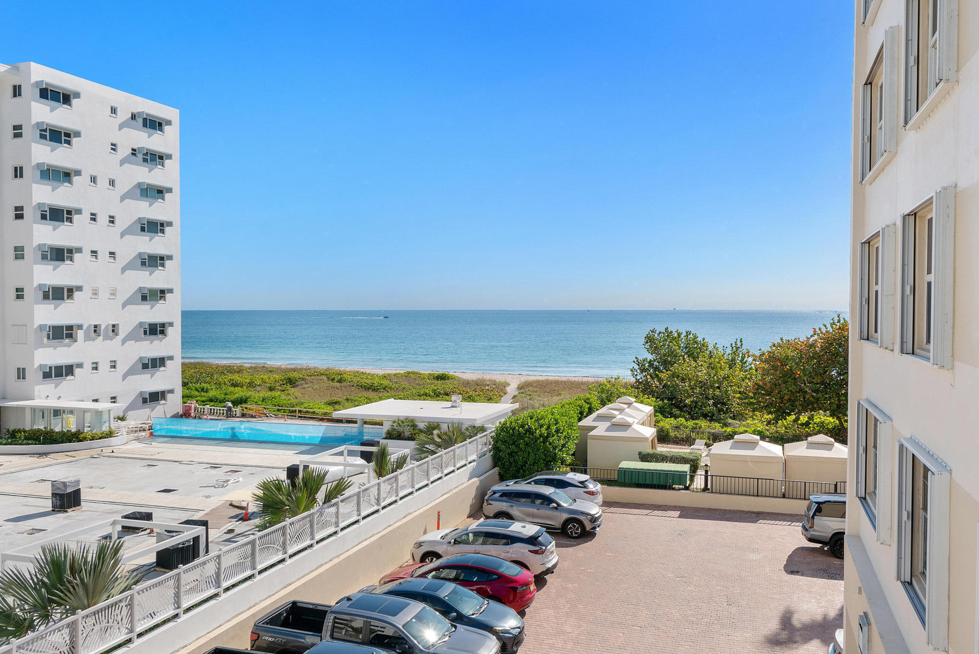 PRICE IMPROVED. Fabulous 2-bedroom 2-bath with wide DIRECT OCEAN VIEWS. Kitchen, baths, floors renovated. Offered beautifully furnished with washer/dryer in unit (grandfathered in - you won't find this in many units)! In Ocean Place, a popular pet-friendly building with resort-style amenities: heated oceanfront pool, 24/7 valet parking, fitness center, much more. In Lauderdale by the Sea with restaurants, shops, parks, and a walkable Publix. Concrete restoration complete, new roof. $2mil+ in reserves. No assessments planned. Live in a quaint beach town near all Ft Lauderdale has to offer.  Easy to rent right away, 2X/year, 30 day minimum. COME VISIT AND FIND YOUR SPECIAL PLACE ON THE SAND! YOU HAVE TO SEE THIS UNIT AND YOU'LL SEE HOW "PERFECT" IT IS! EXCLUDED: Safe in master closet, horse artwork, cabinet under tv, pelican made from coconut, a few decorations.