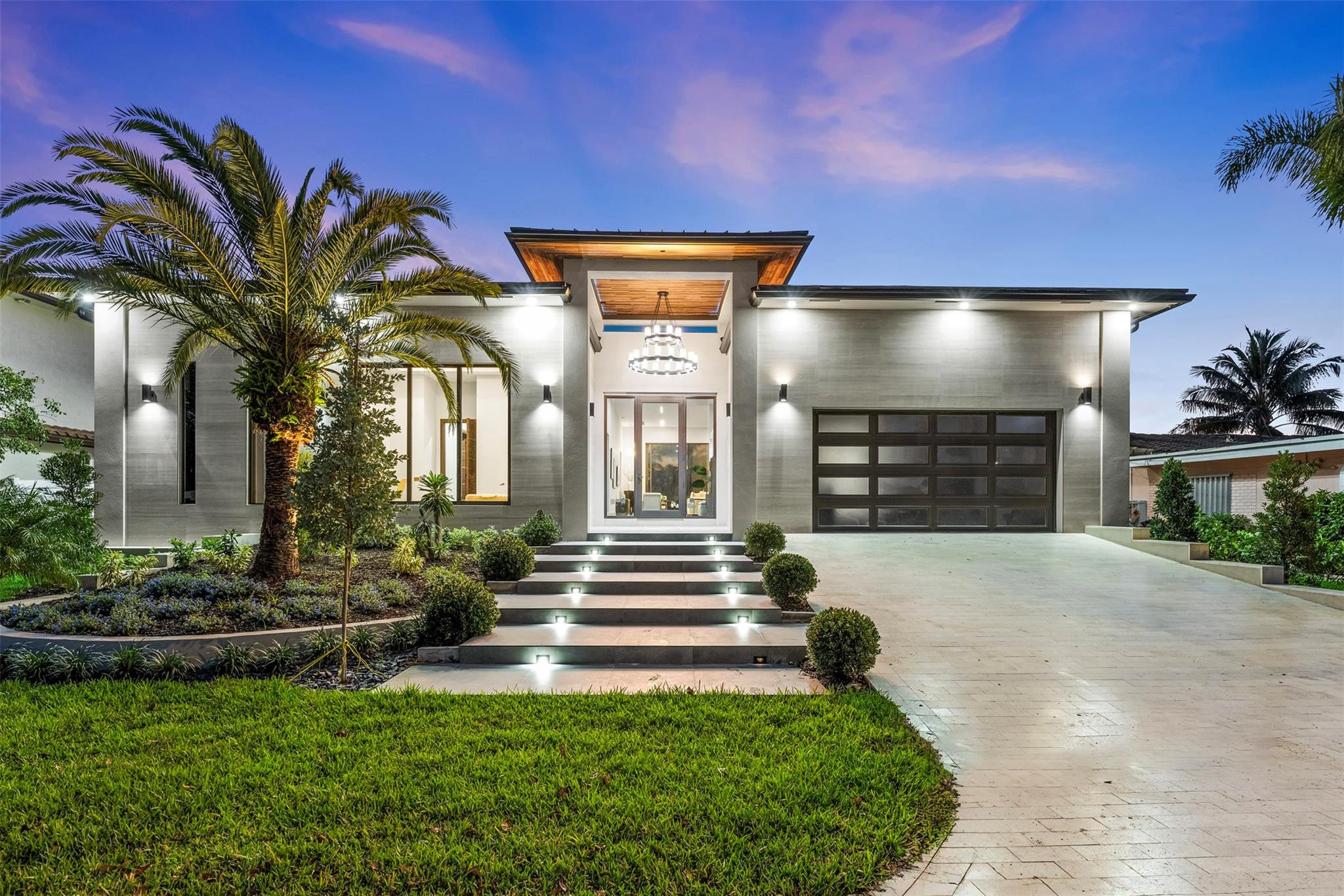 Brand new single story masterpiece to be delivered in fourth quarter of 2024. Luxury at every corner as you enter into 14' vaulted ceilings w/floor to ceiling windows and doors. Thoughtful layout not too big not too small. 80ft of water off the Middle River. Every inch of this property will be brand new including the dock, seawall, pool and more. Bal Harbour is the best kept secret gated community in east Ft. Lauderdale. Less than a mile to the Ocean, under 1 mile to Galleria Mall, under 3 minutes to famous Las Olas Blvd restaurants and shops. Walking distance to Whole Foods, Trader Joes and Federal Hwy Shopping/Restaurants. You still have time to add your own taste and touches to some of this design! 2024 build elevation, building and seawall give you affordable insurance.