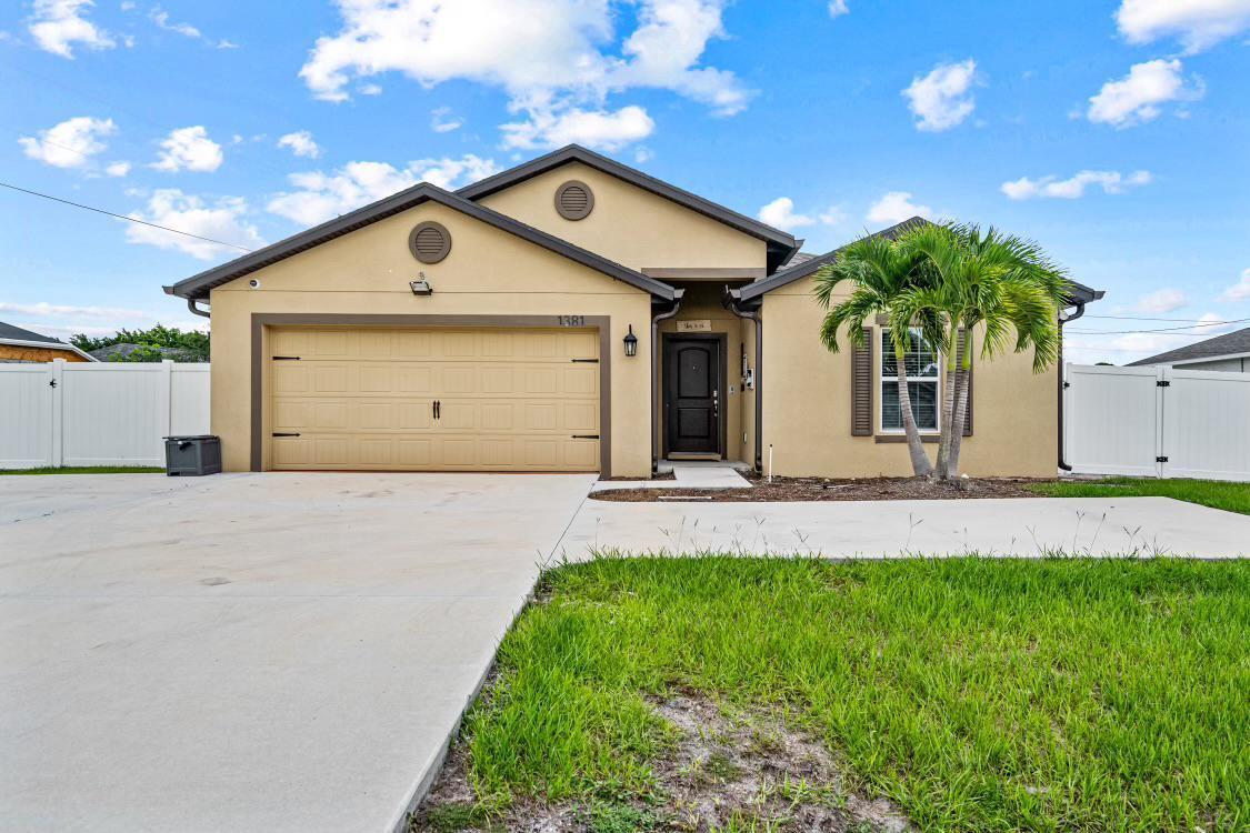 Experience this beautifully upgraded 2021-built home featuring 5 bed, 3 bath, and modern living with NO HOA. Designed with comfort and style in mind, this move-in-ready residence offers elegant tile flooring, spacious living areas, abundant natural light, and contemporary finishes throughout. Enjoy a stunning outdoor kitchen complete with granite countertops, a built-in grill, and wine cooler —perfect for entertaining or relaxing in private luxury. The two car garage features a custom built-in closet, while additional custom built-ins and a built-in Tesla charger add both convenience and functionality. With solar panels and exceptional upgrades throughout, this home perfectly blends modern elegance and everyday living. Schedule your private showing today. LA has ownership interest.