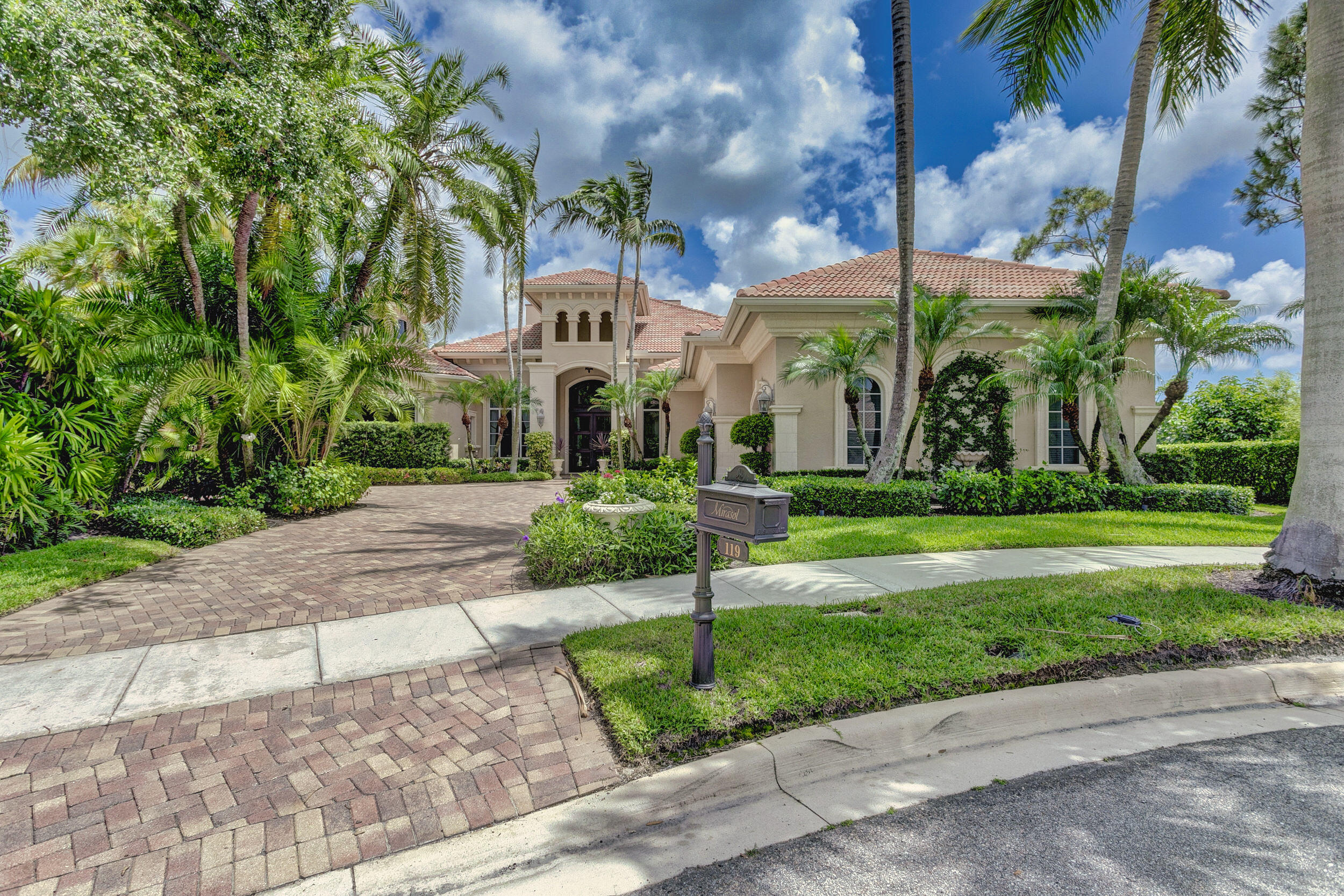 Golf Membership and more.  This custom Ana Capri style home is a rare find with 5 spacious bedroom suites on one level plus an office and 3 car garage.  Big backyard space and spectacular views are important today and this home gives you the best of both. (.47 acre lot).  
Details abound inside and out of this home with extensive moldings, fine finishes, quality cabinetry and top-of-the line appliances.  This home is the perfect place to start your new lifestyle at the Country Club at Mirasol.