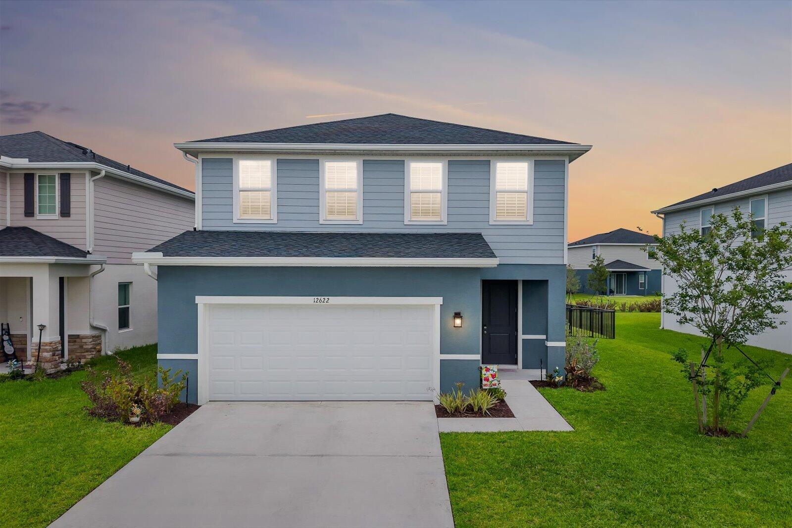 LOWEST HOA in 34987! Brand like-new, move-in-ready home in the highly desirable Central Park community of Port St. Lucie. This home has 5 beds, 3 full baths, a loft, and 2 car garage and features impact windows, upgraded flooring, quartz countertops, and fully fenced yard, and screened covered lanai ideal for indoor-outdoor living. Enjoy low HOA fees and impressive resort-style amenities, including a beach entry pool, splash pad, pickleball and tennis courts, playground, and a modern clubhouse with planned events. Conveniently located just minutes from I-95, offering easy crosstown access, and walking and golf cart distance to Tradition without the HOA fees.. This is a rare opportunity to own a nearly new home in one of Port St. Lucie's newest communities!