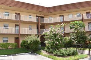 Two-bedroom, two-bathroom corner unit in the second floor in the 55+ golf community Sunrise Lakes Phase 3. Both bedrooms offer ample closet space, with the master bedroom spacious enough to accommodate a King-size bed. Includes one assigned parking space with plenty of guest parking available. Sunrise Lakes community has many amenities, including pool, tennis courts, golf, gym, and community activities. Maintenance includes all amenities, cable, pest control, and security. Service contract included in HOA (appliances, water heater & A/C maintenance).