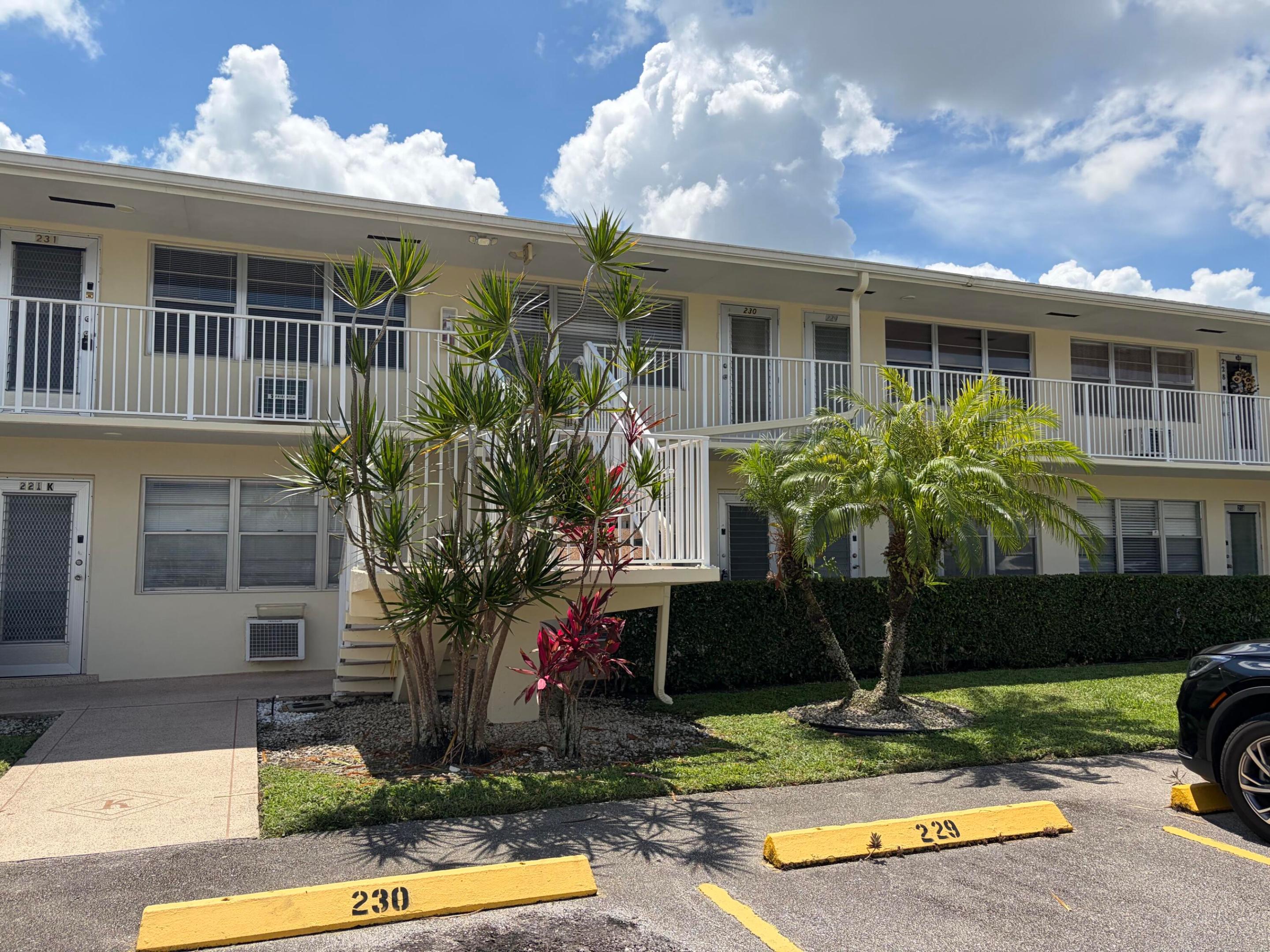 Enjoy this comfortable 1 bedroom, 1 bath first floor condo located in Century Village, a lively 55+ community.  This unit features ceramic floors throughout!! The enclosed porch provides you with outdoor space where you can relax and enjoy the pleasant surroundings.  The laundry facility and mailboxes are conveniently close to the unit.  Parking is hassle free ensuring easy access to your residence.  Century Village offers plenty of amenities including;  pools, tennis, pickleball, fitness room, cards, shows, courtesy bus & much more!!!!