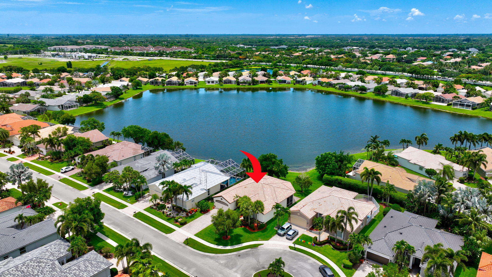 Welcome to this charming 3-bedroom, 2.5-bathroom single-story residence in Towne Park TR F, Lake Worth, offering 2,350 square feet of finished living space. This waterfront property combines comfortable indoor living with the appeal of water access, featuring an attached 2-car garage for convenient parking and storage. The thoughtful floor plan provides ample space for modern living with multiple bathrooms to accommodate daily routines. Situated in the Towne Park TR F community, this home presents an excellent opportunity for those seeking a waterfront residence with practical amenities and functional design. $178.00 quarterly for Special Assessment.