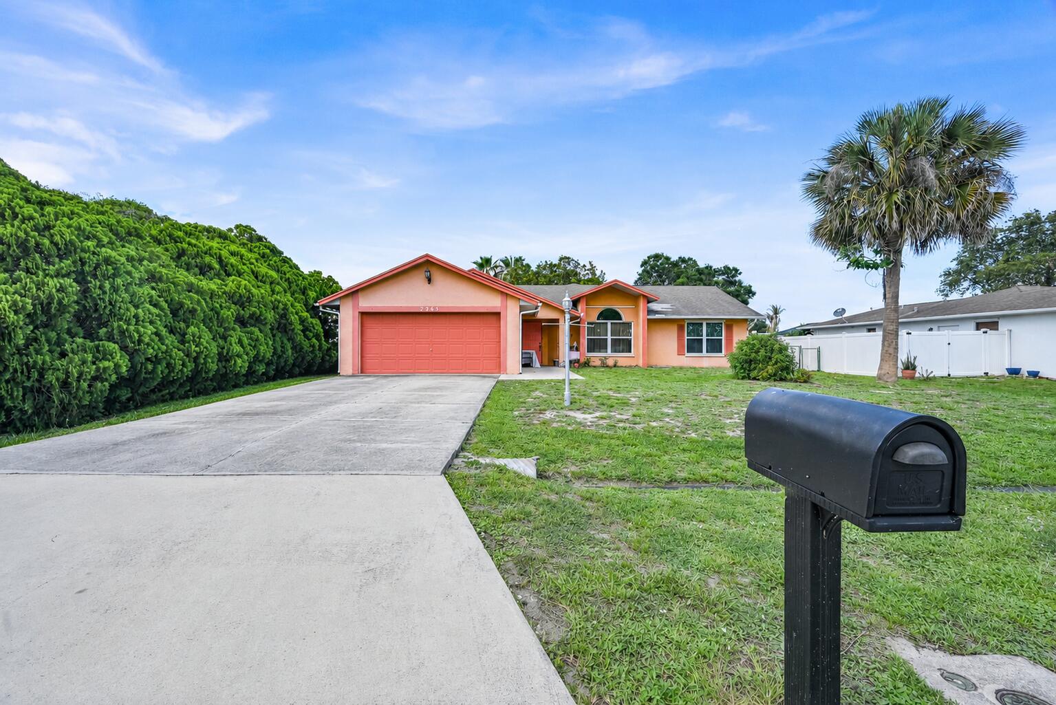 Located in the heart of Port St. Lucie, this 3 bedroom, 2 bathroom CBS home offers 1,552 SF of living space and a comfortable layout. Built in 1989, the home features vaulted ceilings, a spacious living area, tile and laminate flooring, a functional kitchen with dining space, and a large covered patio perfect for relaxing or entertaining. The split bedroom layout includes a primary suite with private bath. Conveniently located near shopping, dining, schools, parks, and major roadways. A great opportunity to enjoy the Florida lifestyle in a central PSL location.