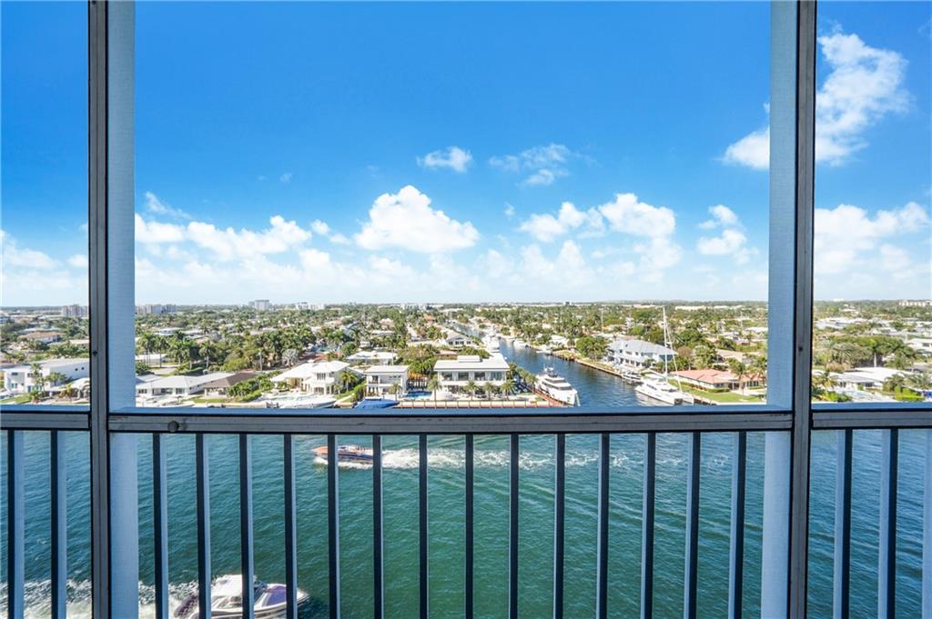 Top Floor Penthouse Corner Unit with a wonderful view of the Intracoastal, there is also an Ocean view from the front Catwalk. This unit is move in ready or can be remodeled to your taste. Windows have been updated to impact. Close to shopping, groceries and restaurants with a short walk to the Beach and  Pompano Pier. The building previously completed it's 40 year certification. A 10 year (50 year) re-certification was also completed on 12/2021.